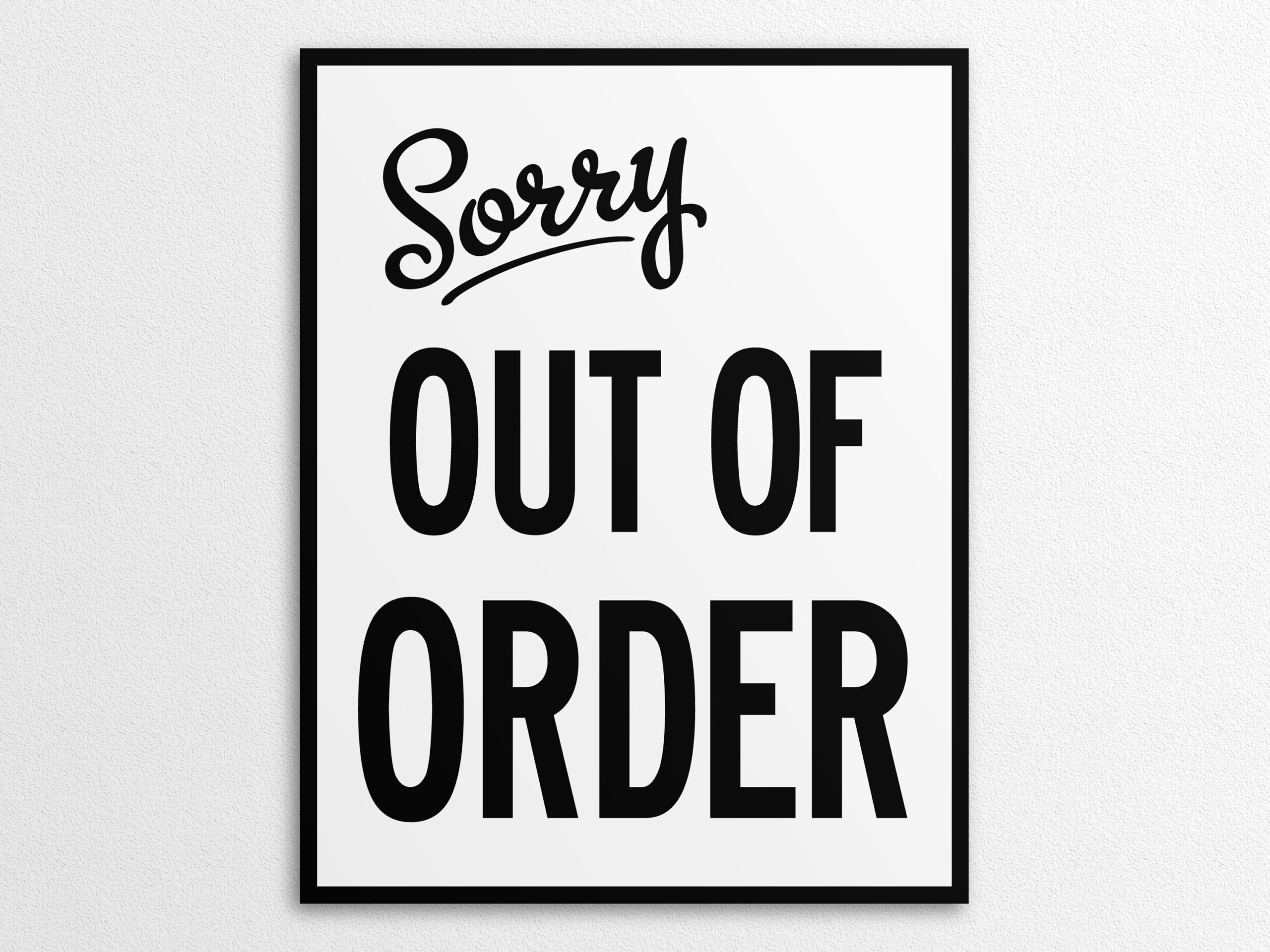 out order sign printable