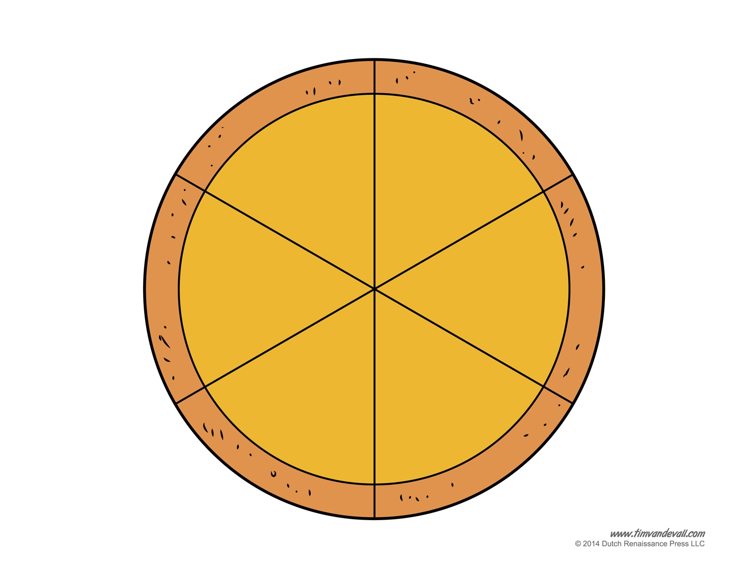 Printable pizza template Tim s Printables