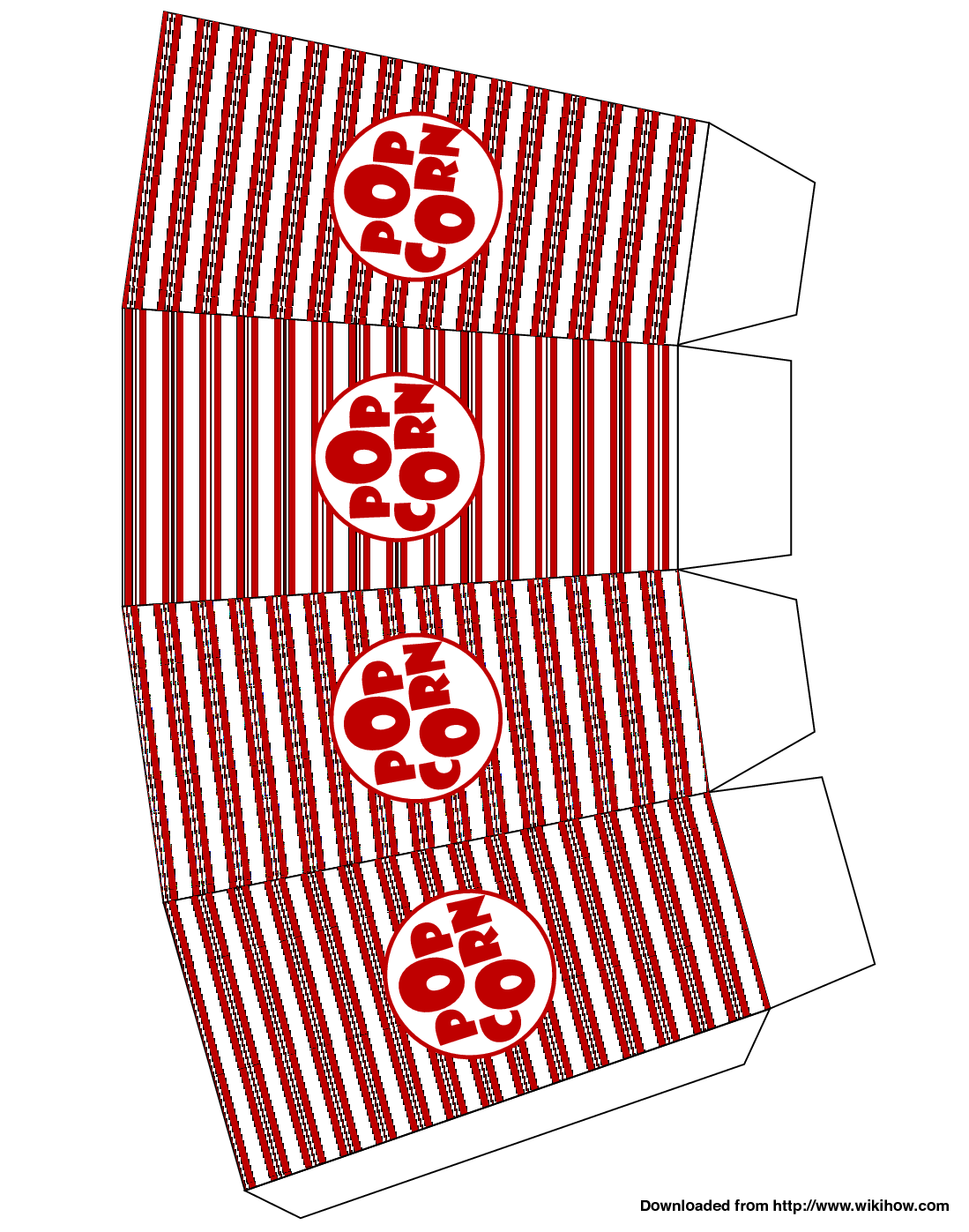 Printable Popcorn Box Template Clipart Panda Free Clipart Images