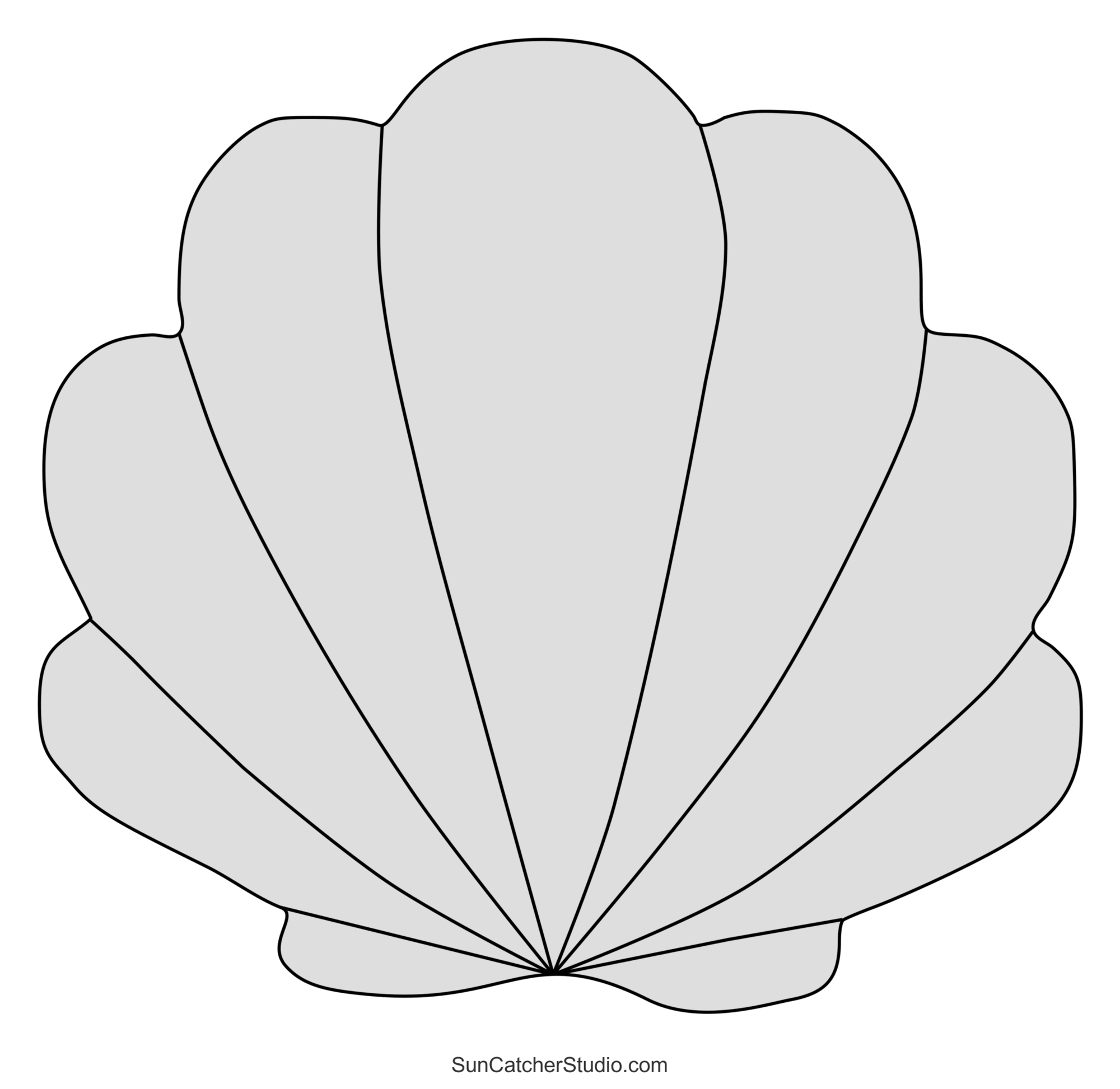 Printable Seashell Template