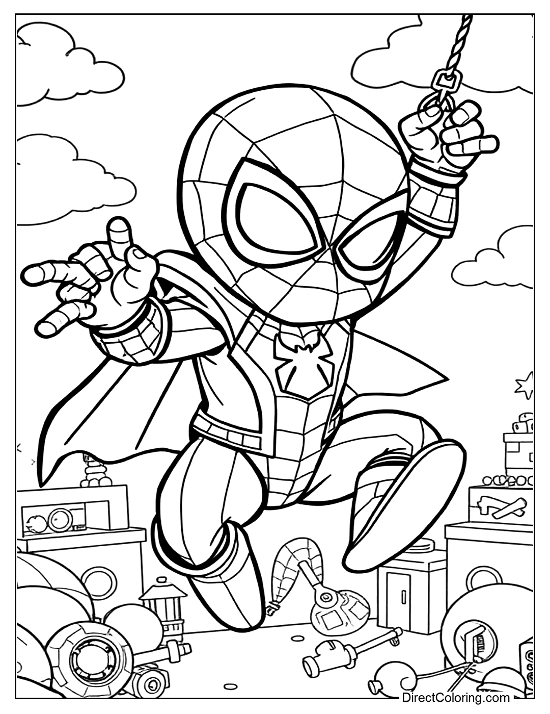 spiderman printable coloring sheets