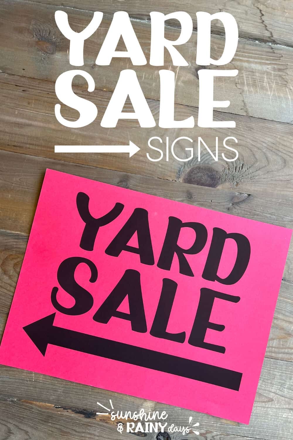 editable printable yard sale signs