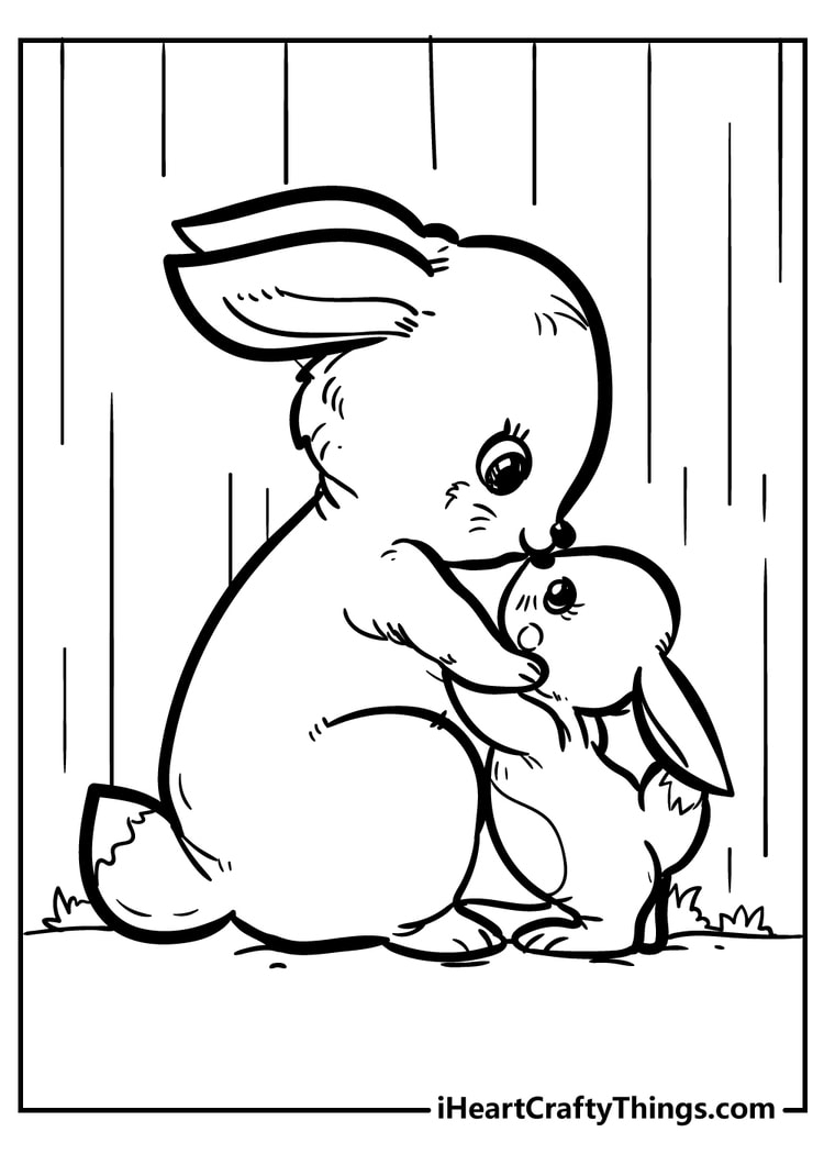 printable bunny coloring sheets