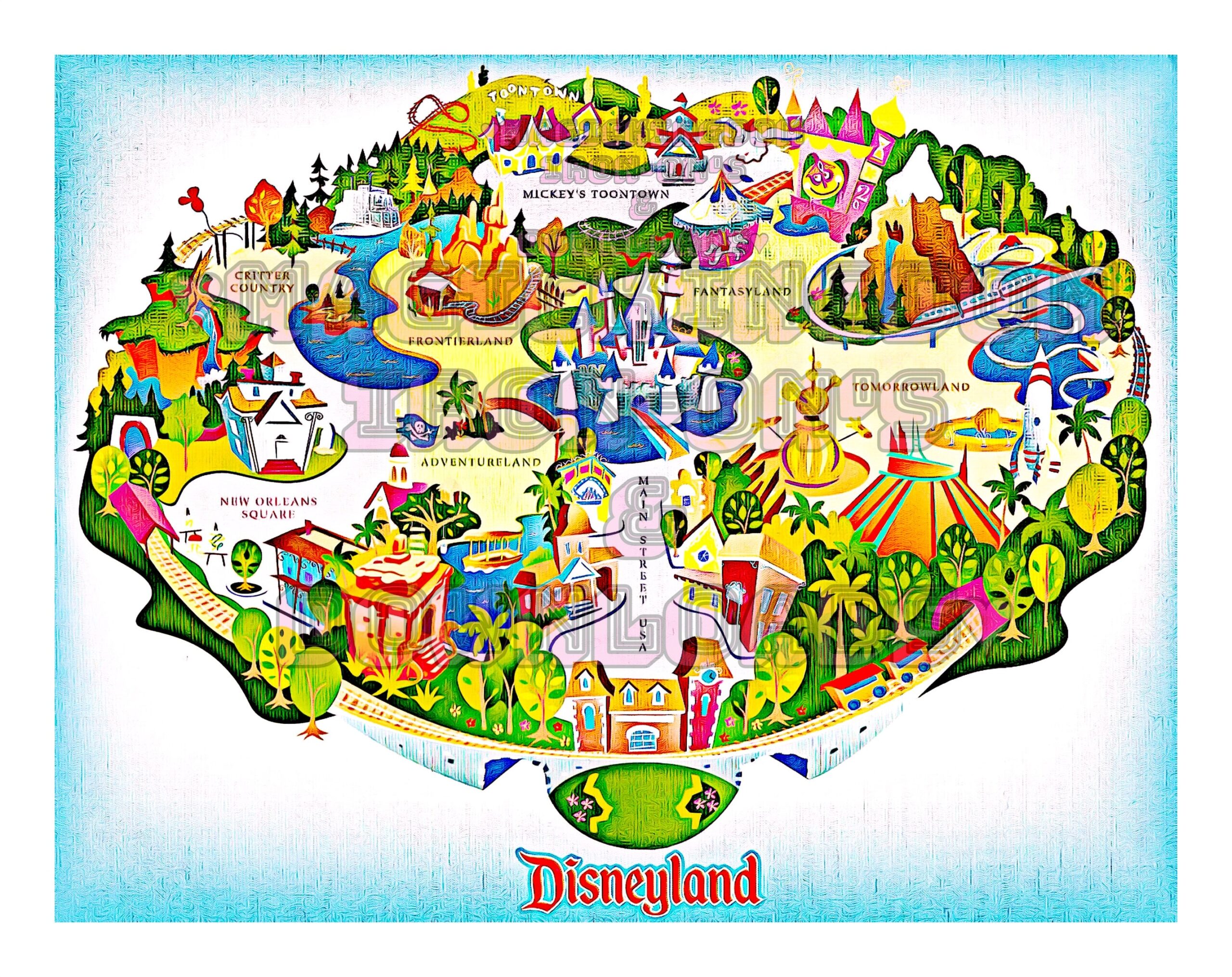 printable map of disneyland
