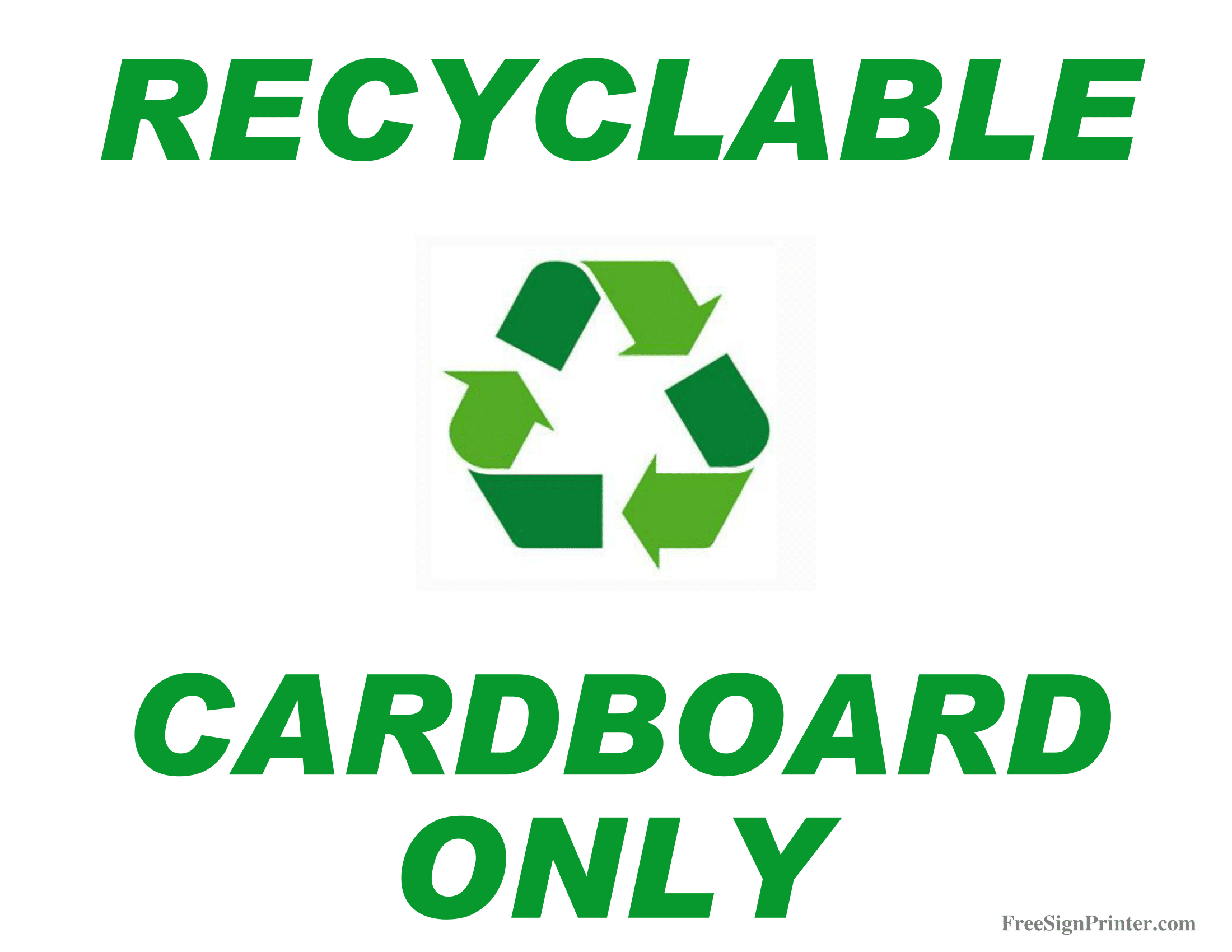 Recycling Signs Poster Template