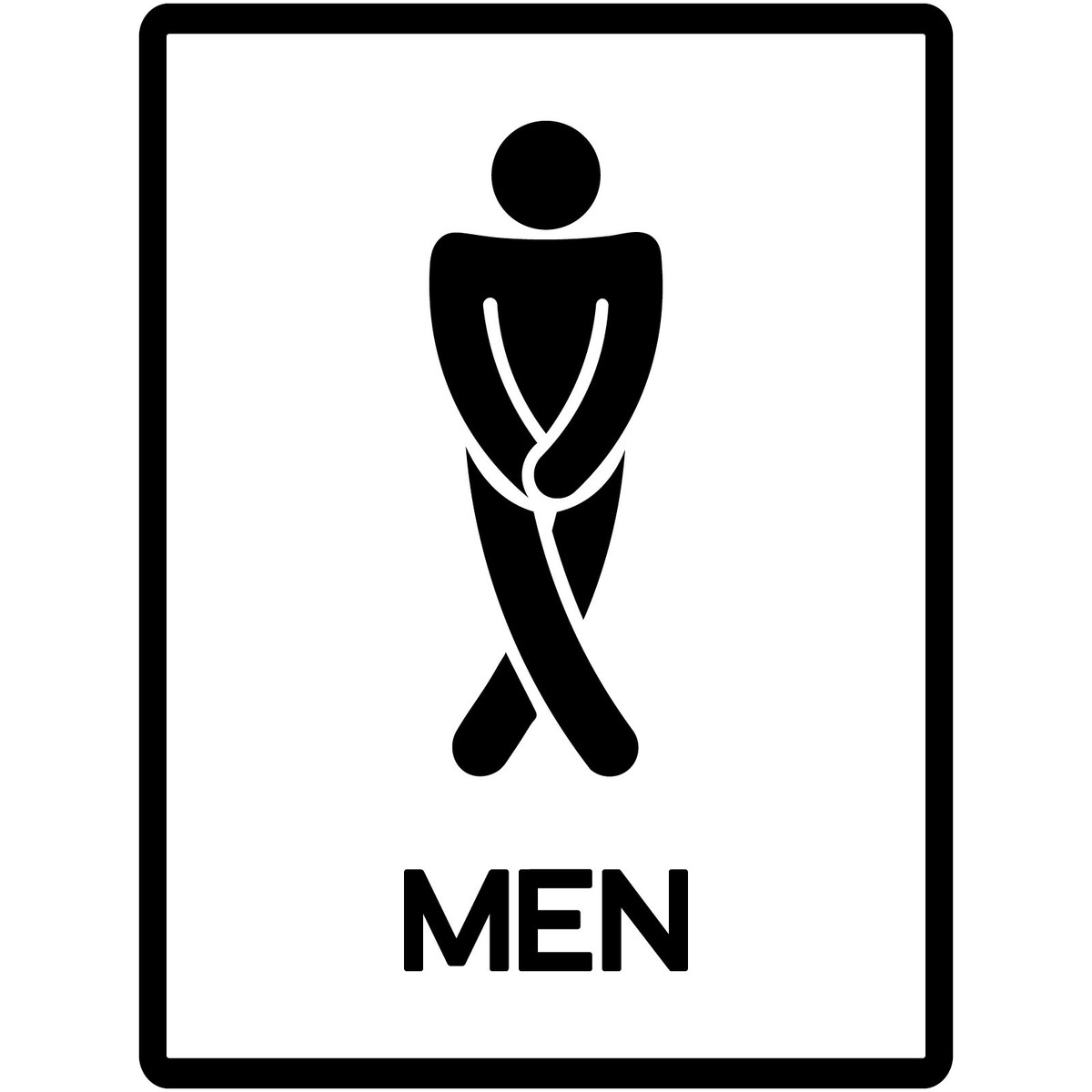 mens restroom sign printable