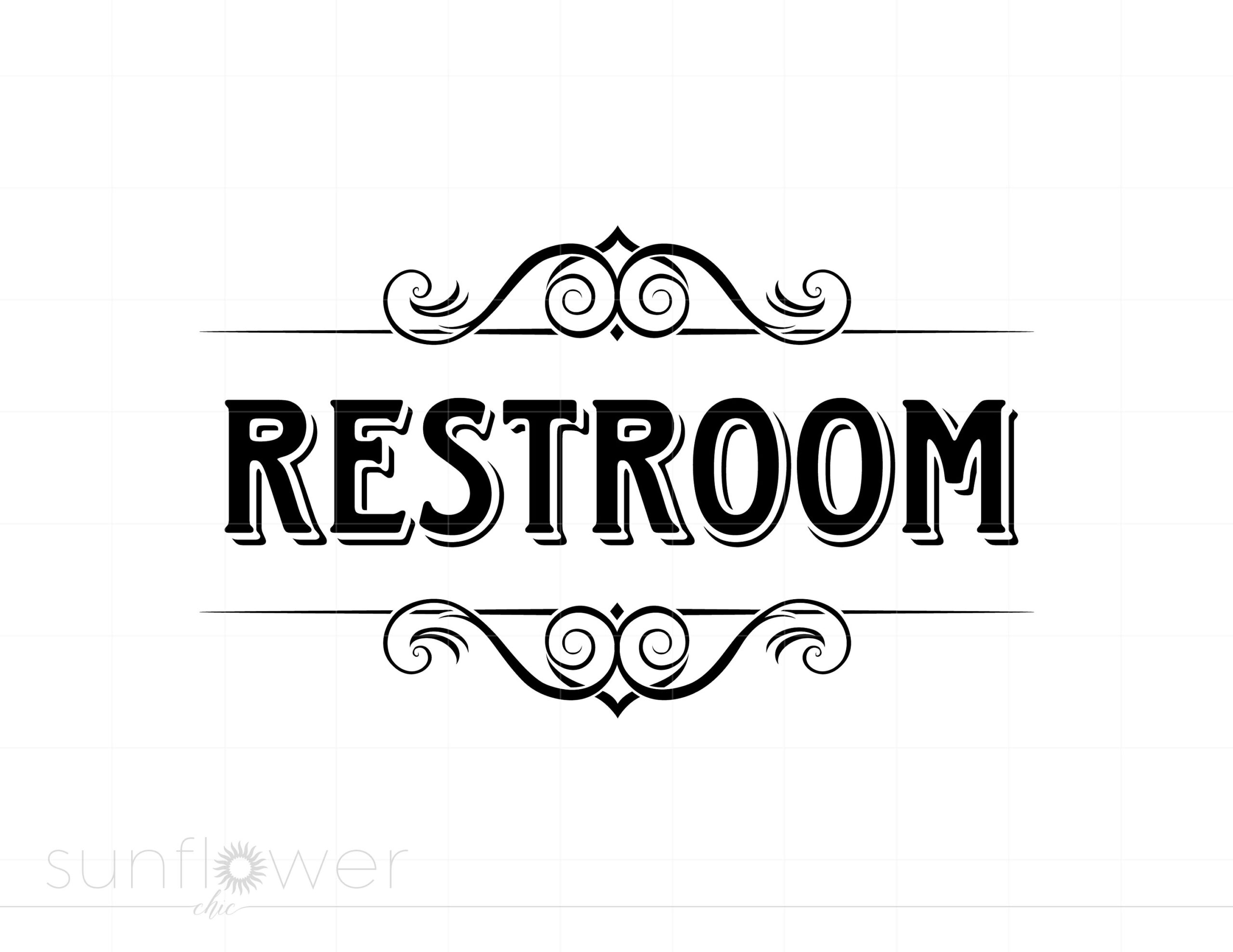 printable restroom signs