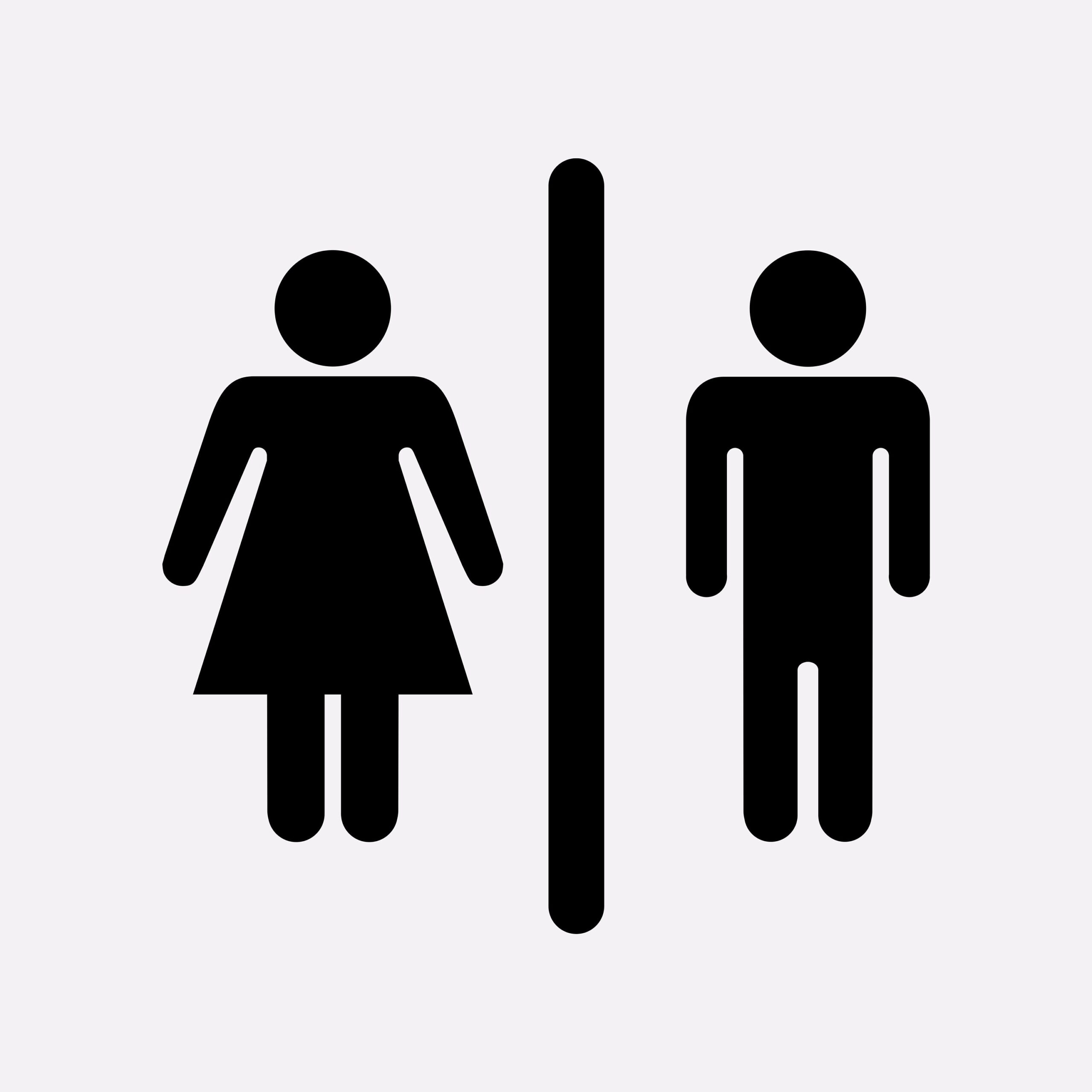 unisex bathroom sign printable