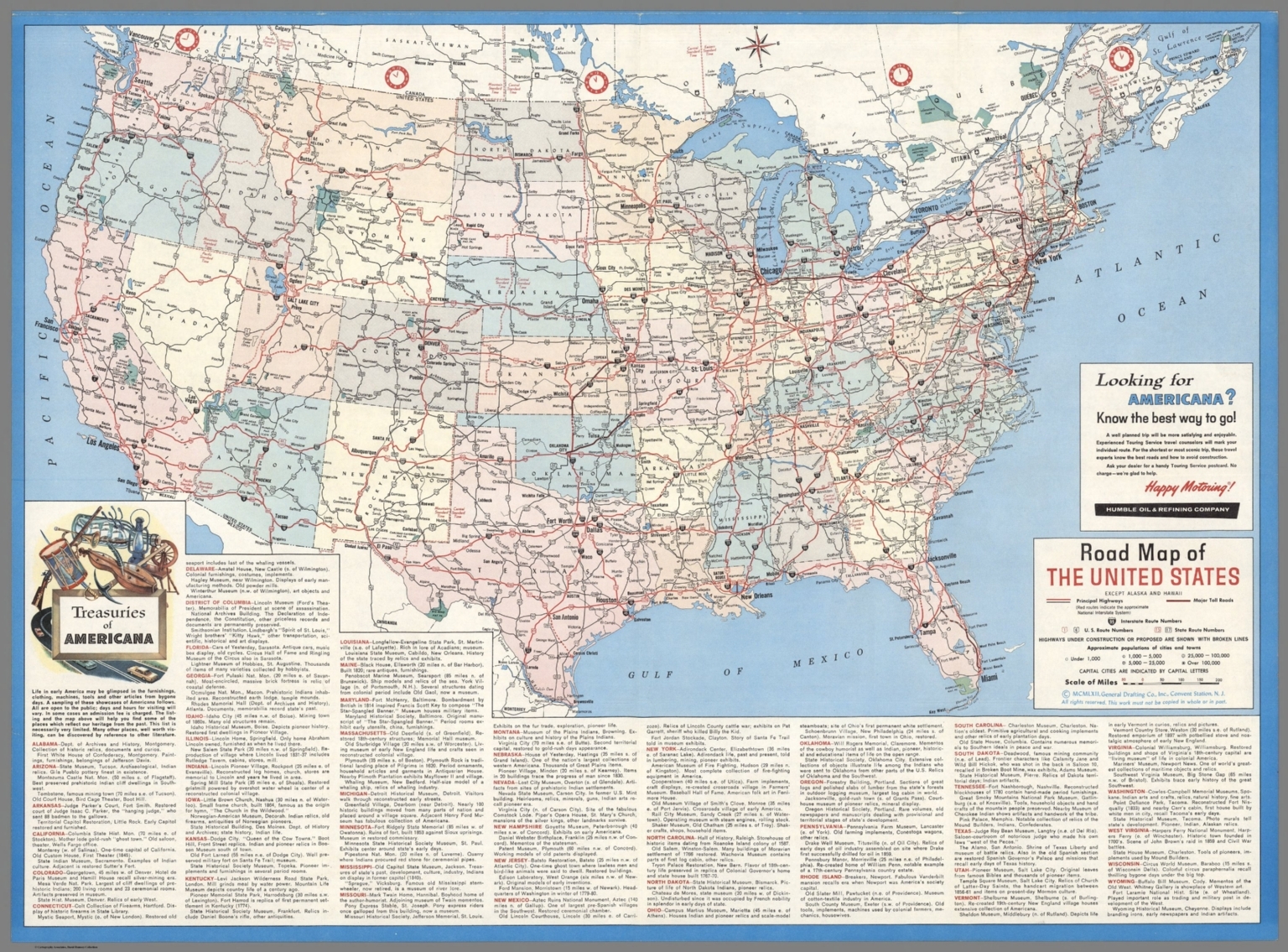 printable road map of usa