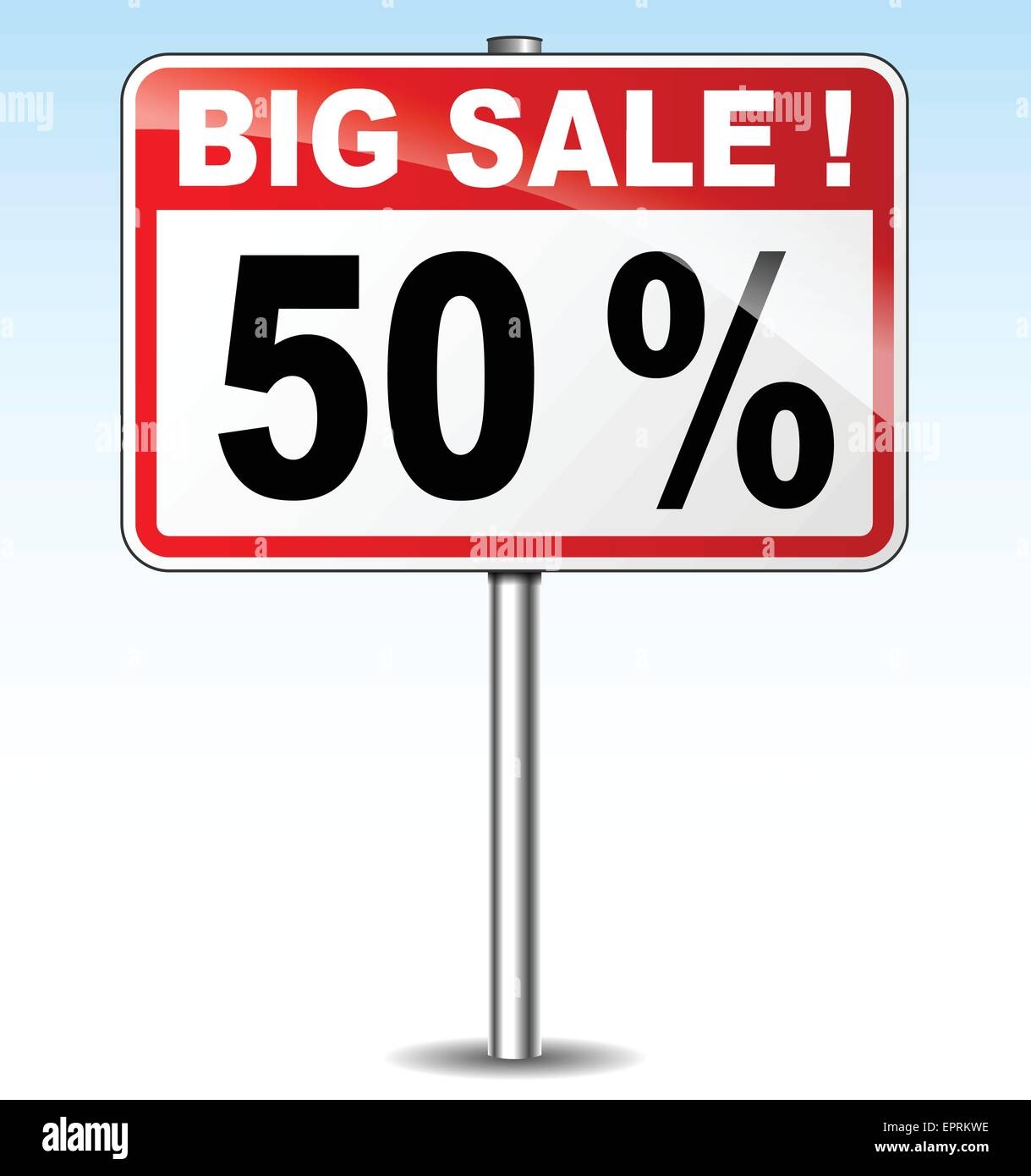 Sale Sign 50 Percent Off Stock Vector Images Alamy