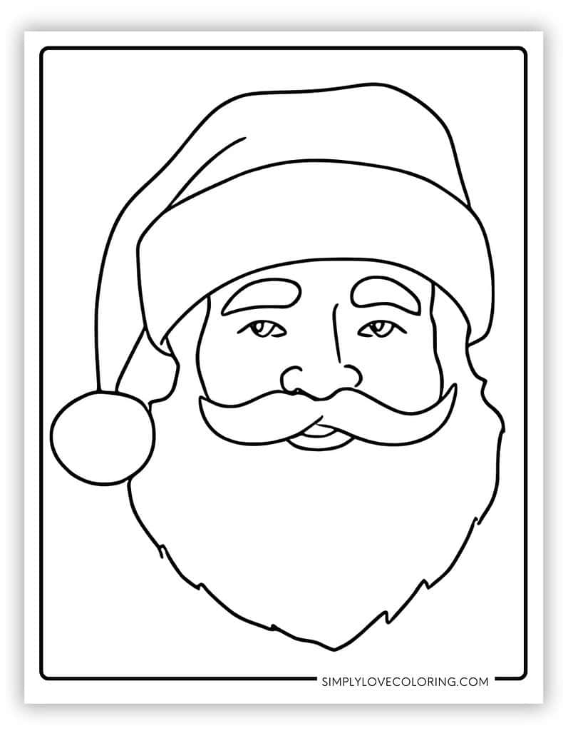 Santa Templates Free PDF Printables Simply Love Coloring