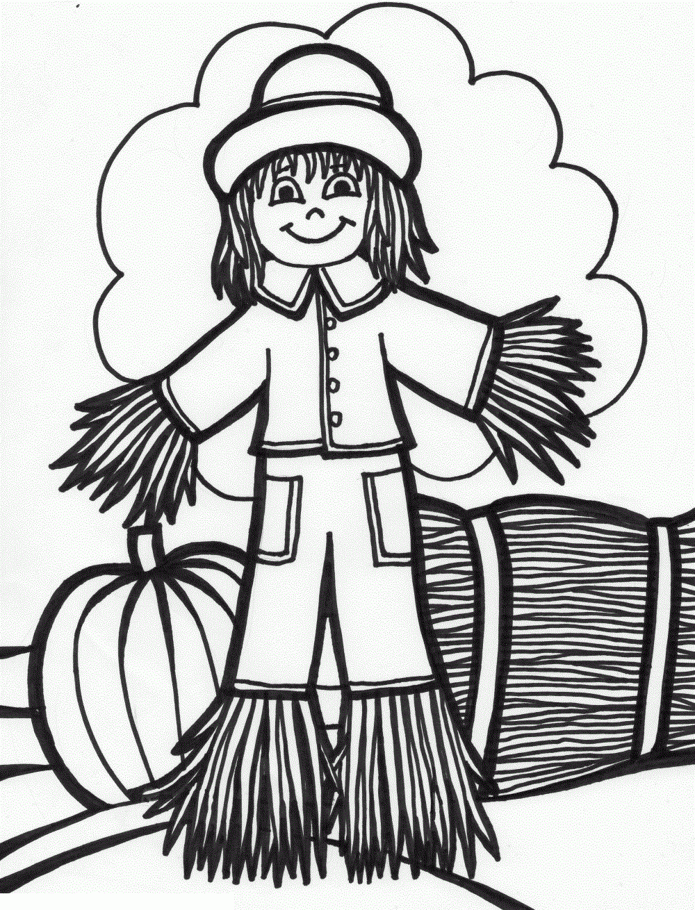 printable scarecrow template