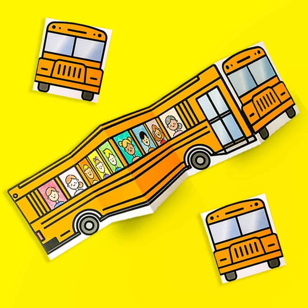 SCHOOL BUS OF FRIENDS FREE PRINTABLE