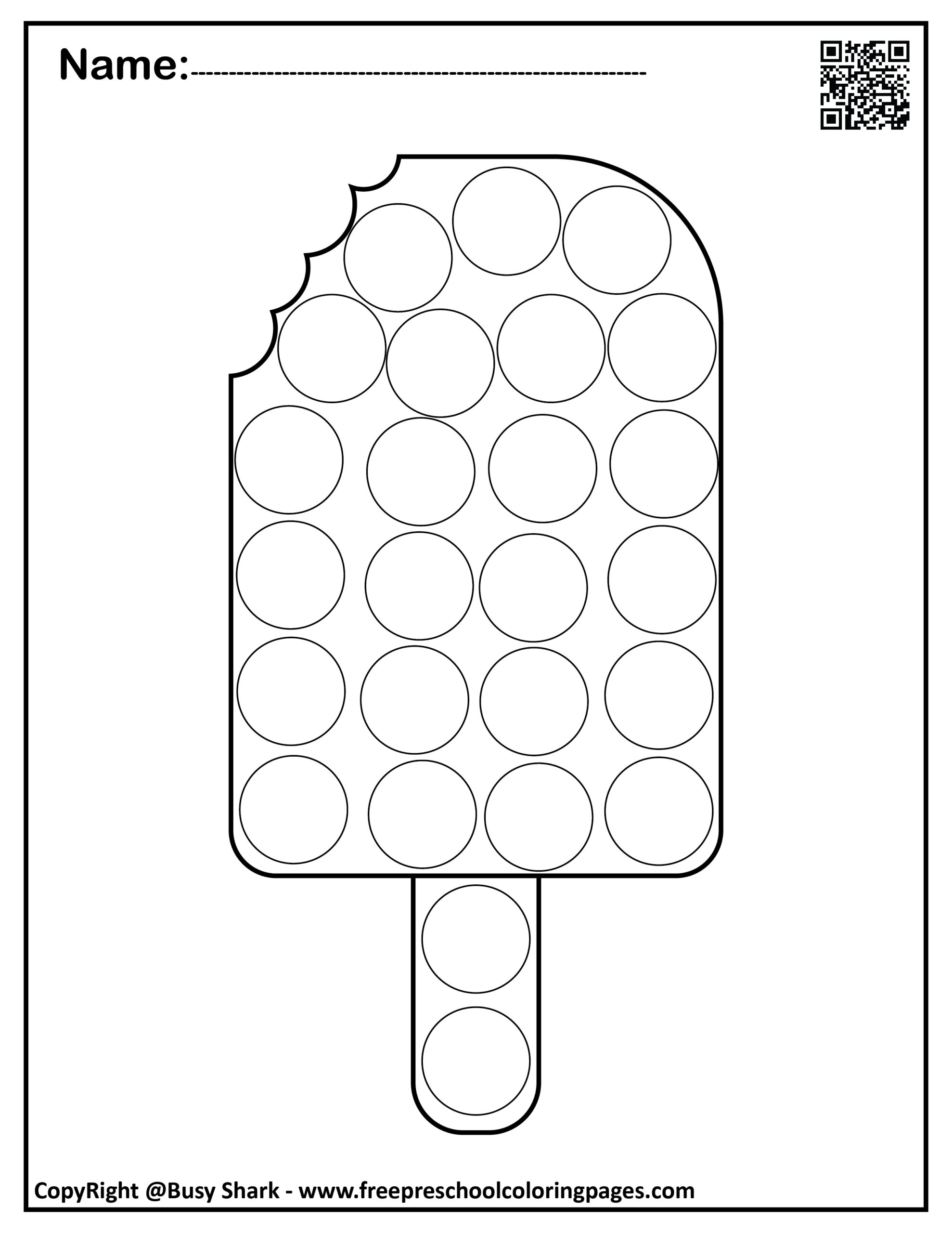 printable dot marker sheets