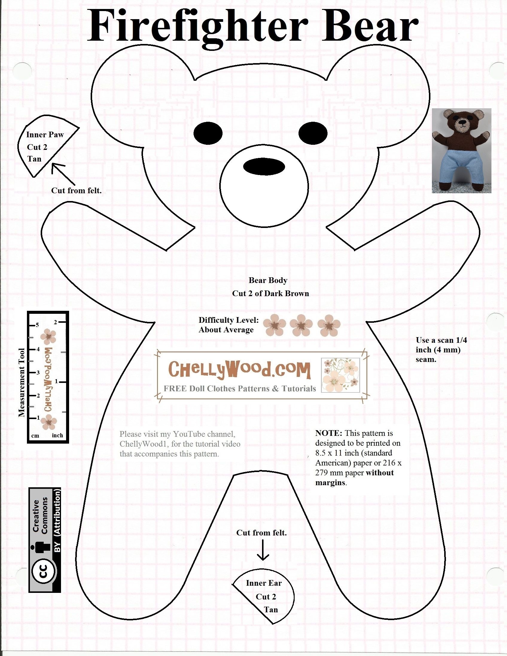 Sewing Patterns For Women Free Memory Bear Pattern Printable For Beginners Free Printables Teddy Bear Patterns For Sewing