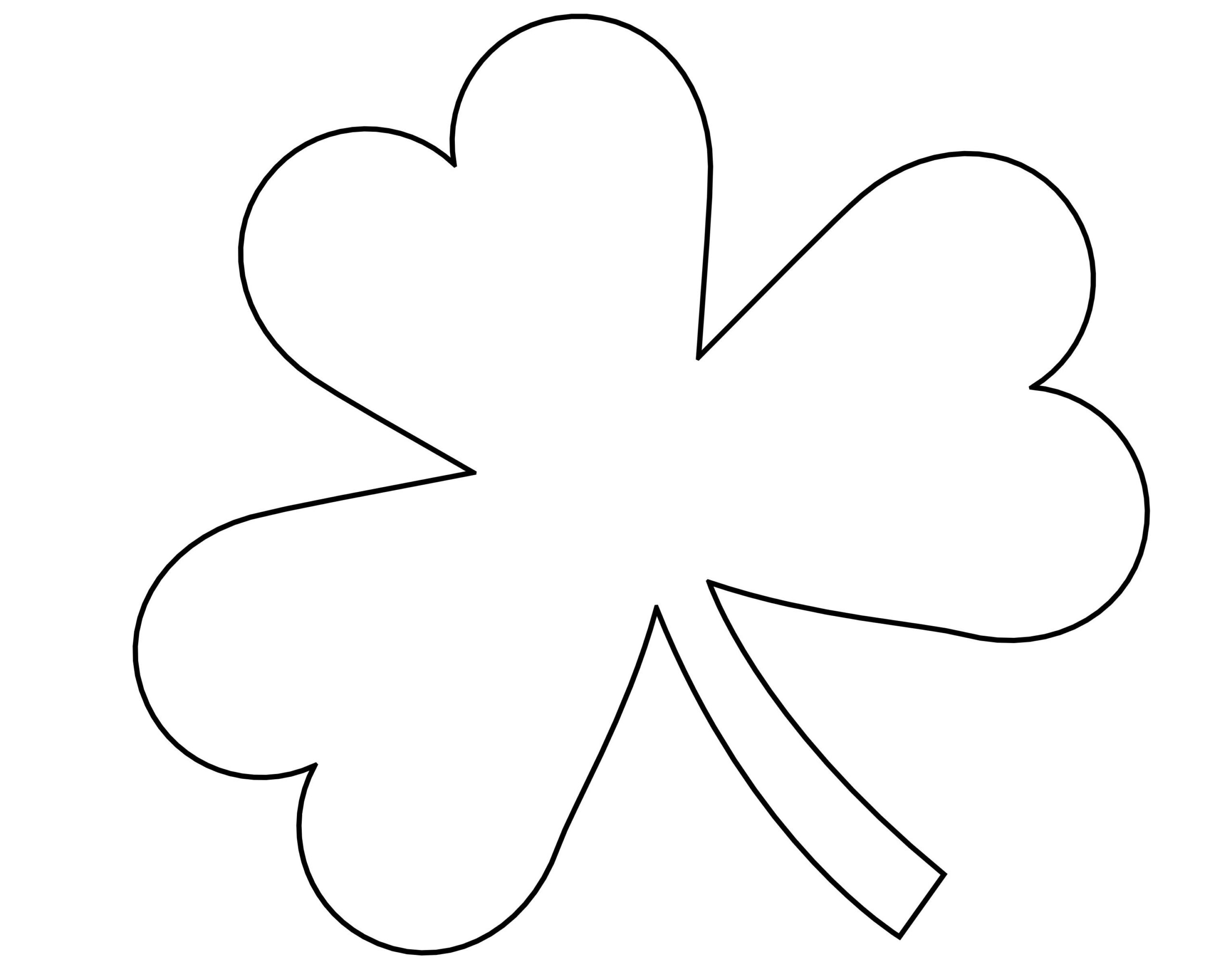 free shamrock template printable