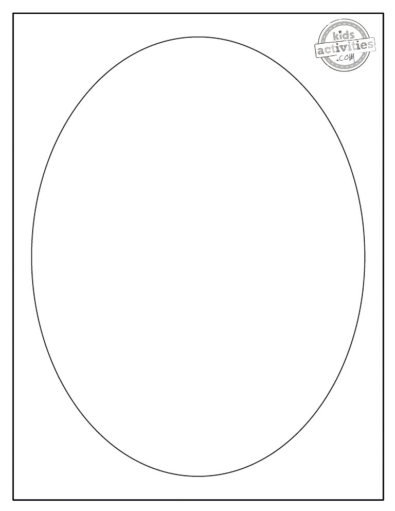 Simple And Easy Oval Template Kids Activities Blog