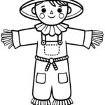 Simple Scarecrow Template Rooftop Post Printables