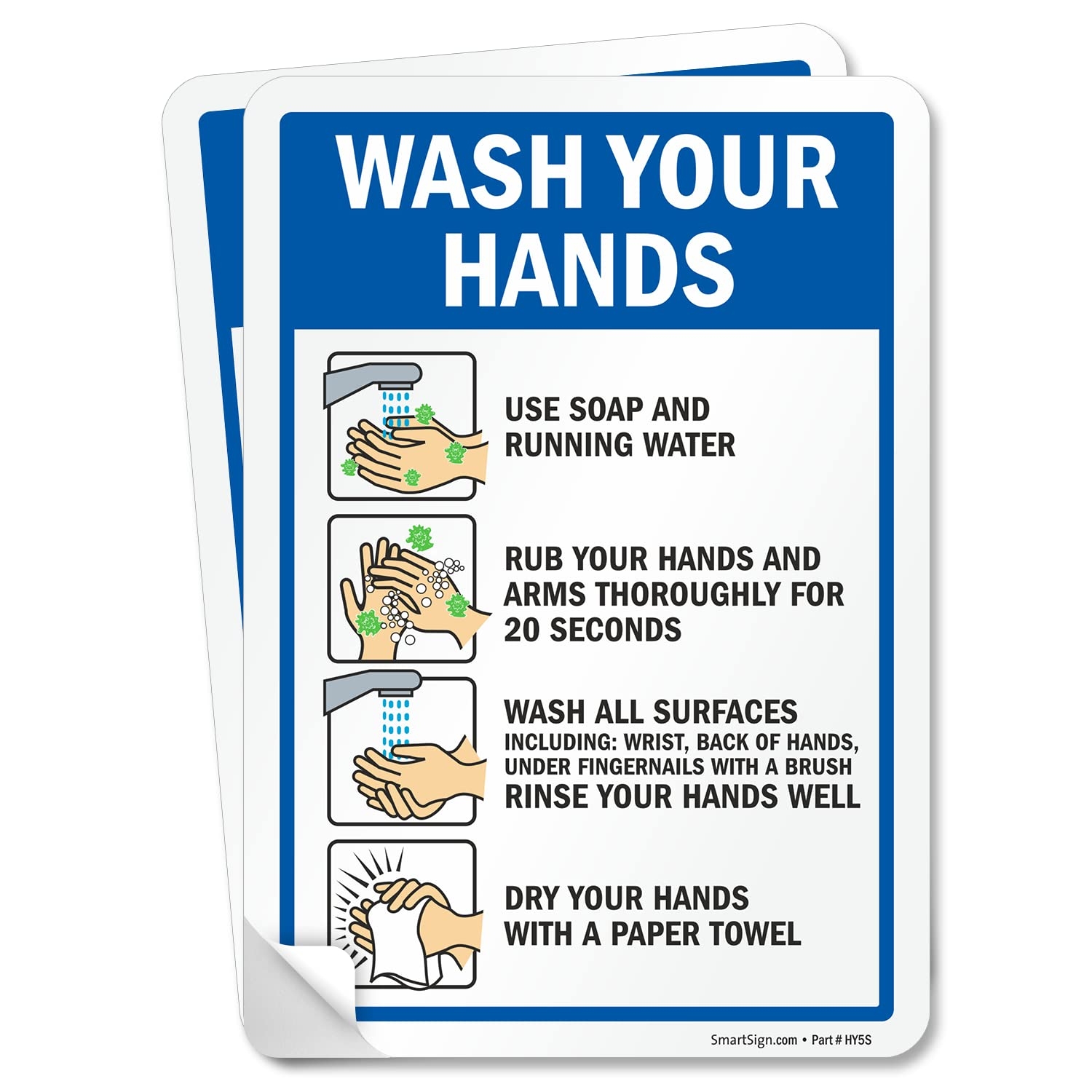 printable hand washing signs