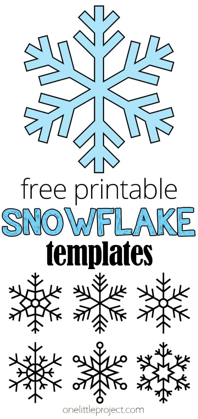 Snowflake Template Free Printable Snowflake Outlines