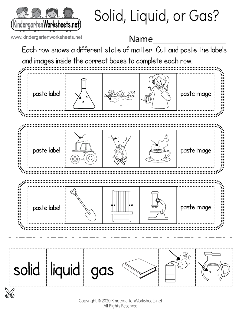 free printable science worksheets