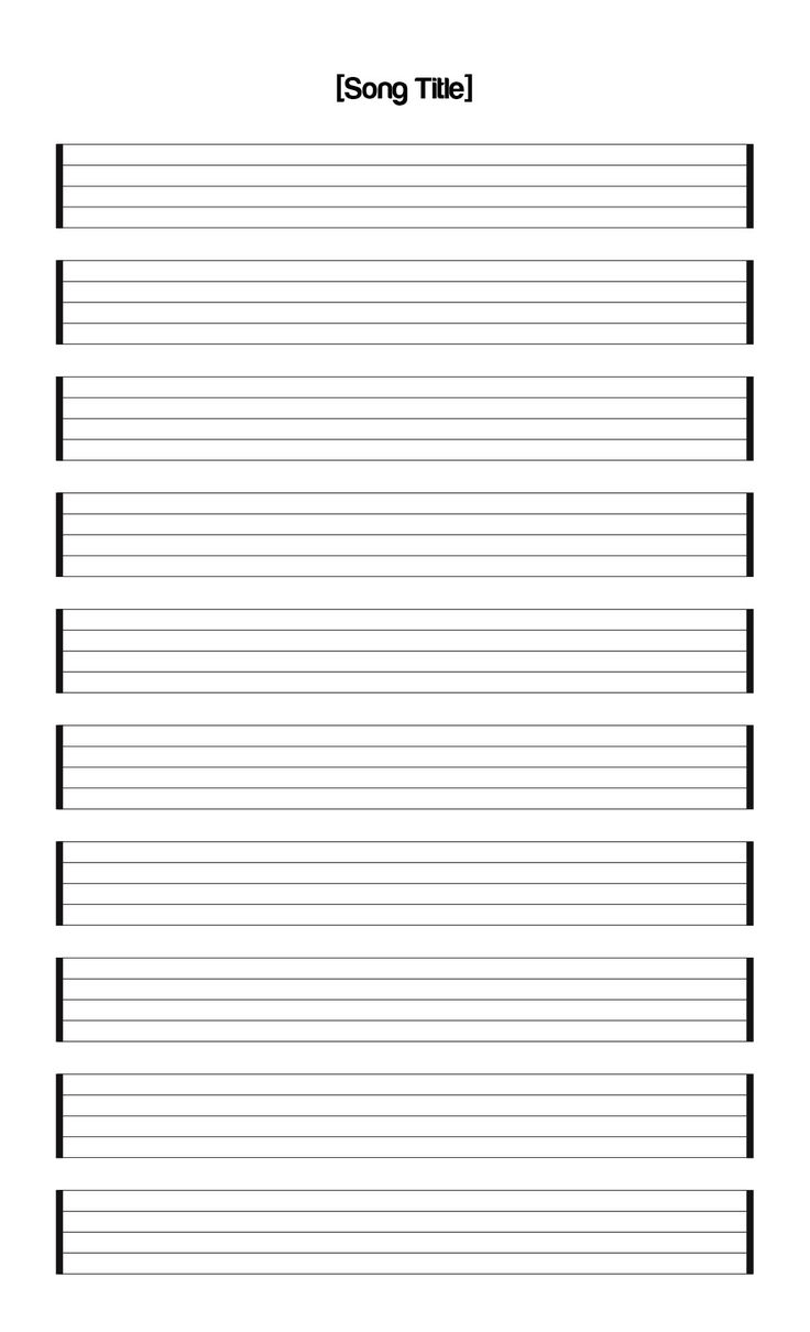 blank printable sheet music