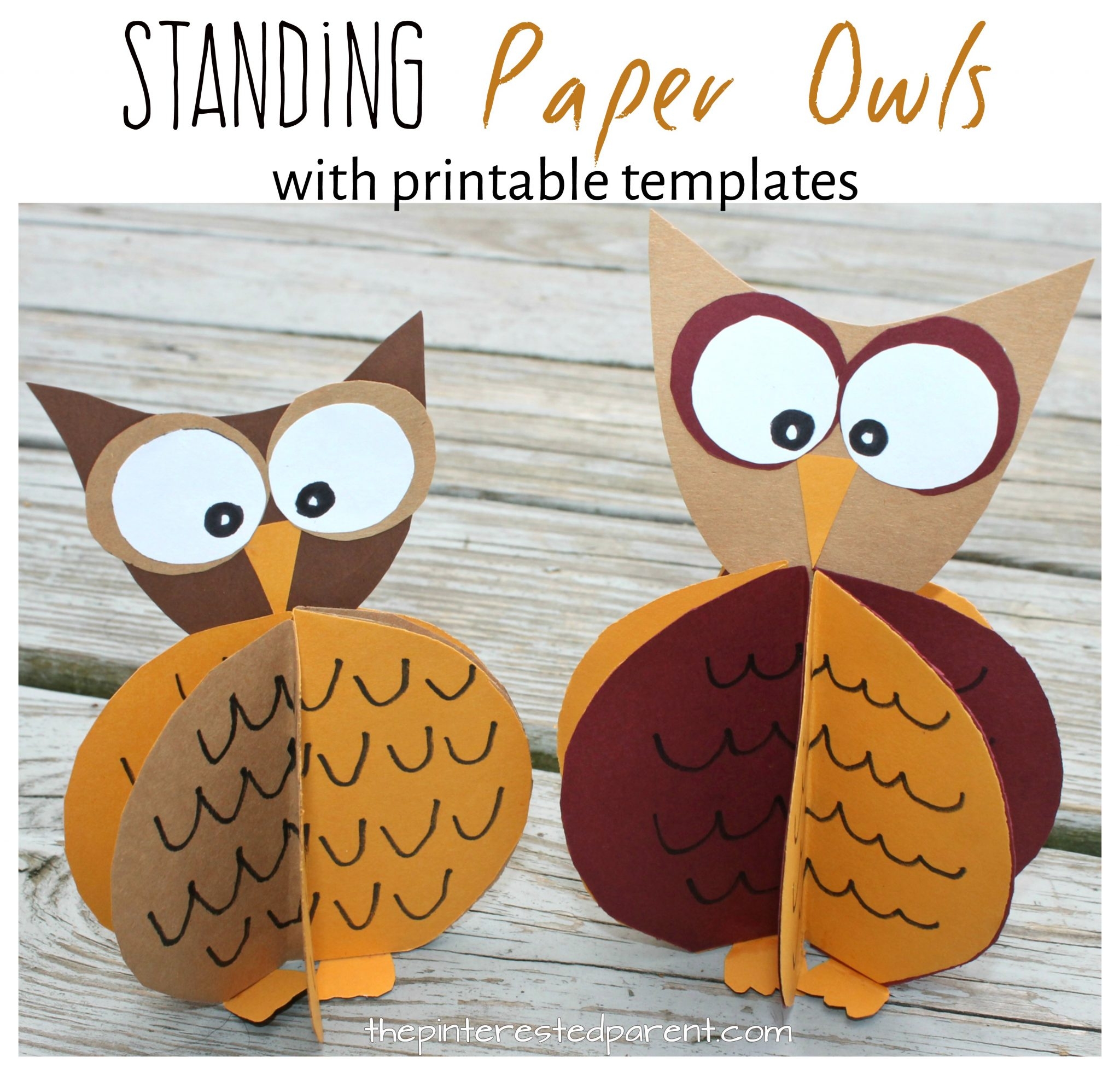 free owl template printable