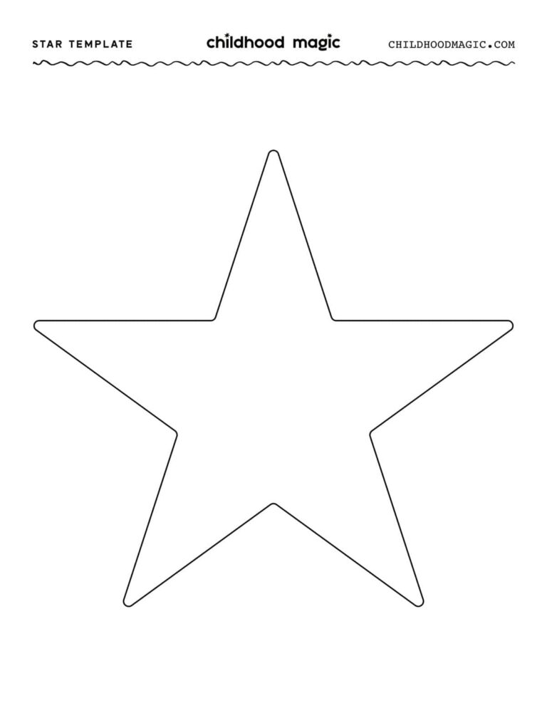 Star Template Childhood Magic