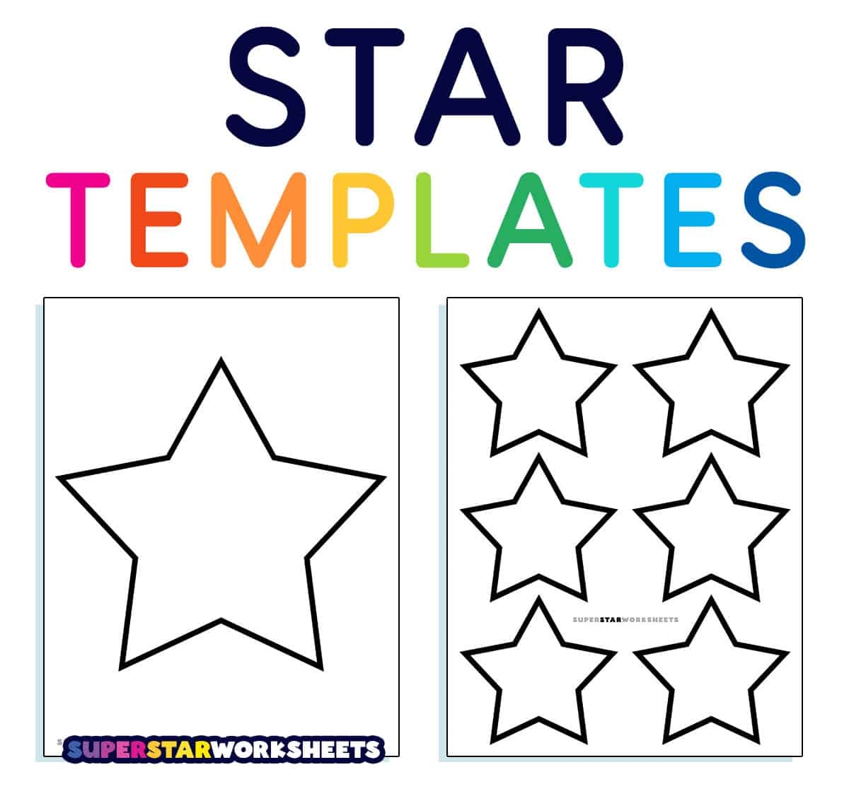 stars template printable