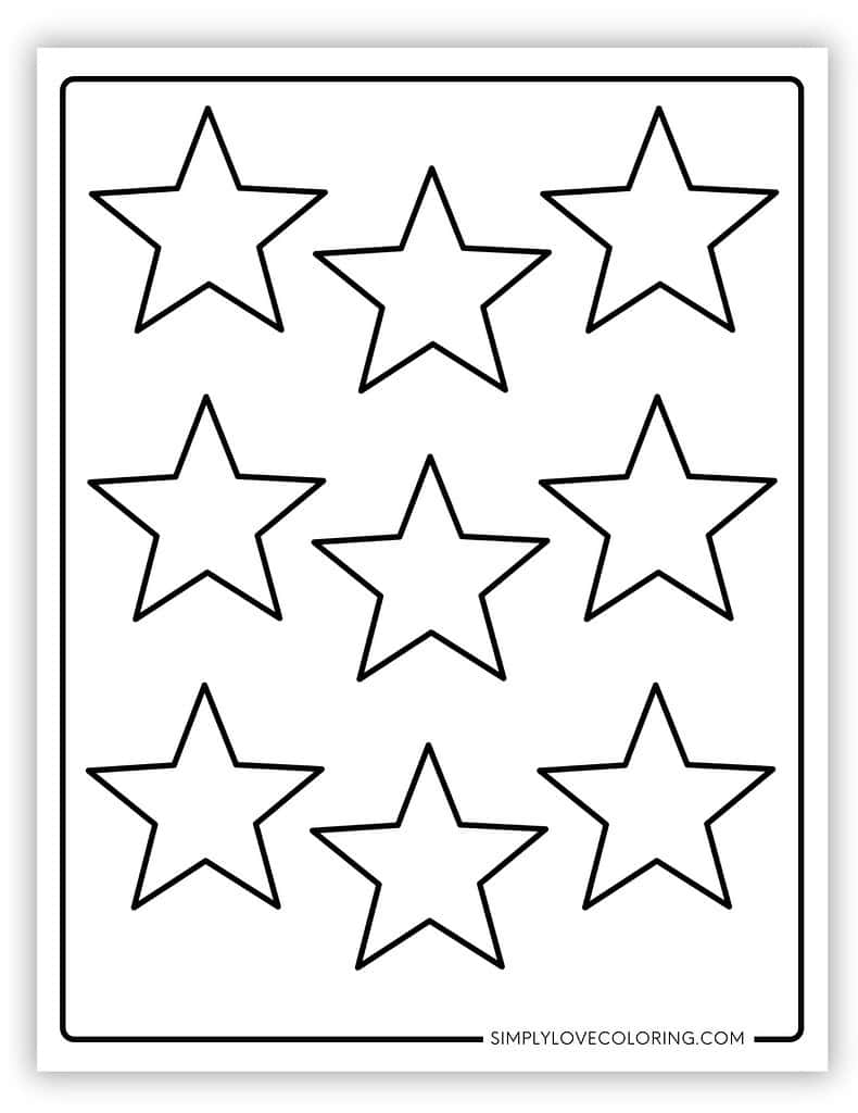 Star Templates Free PDF Printables Simply Love Coloring