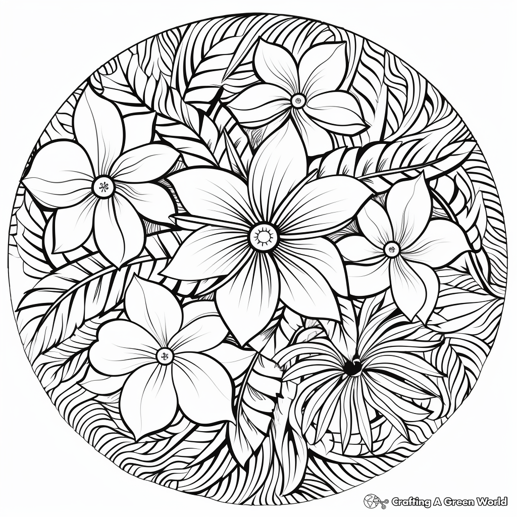 Summer Mandala Coloring Pages Free Printable 