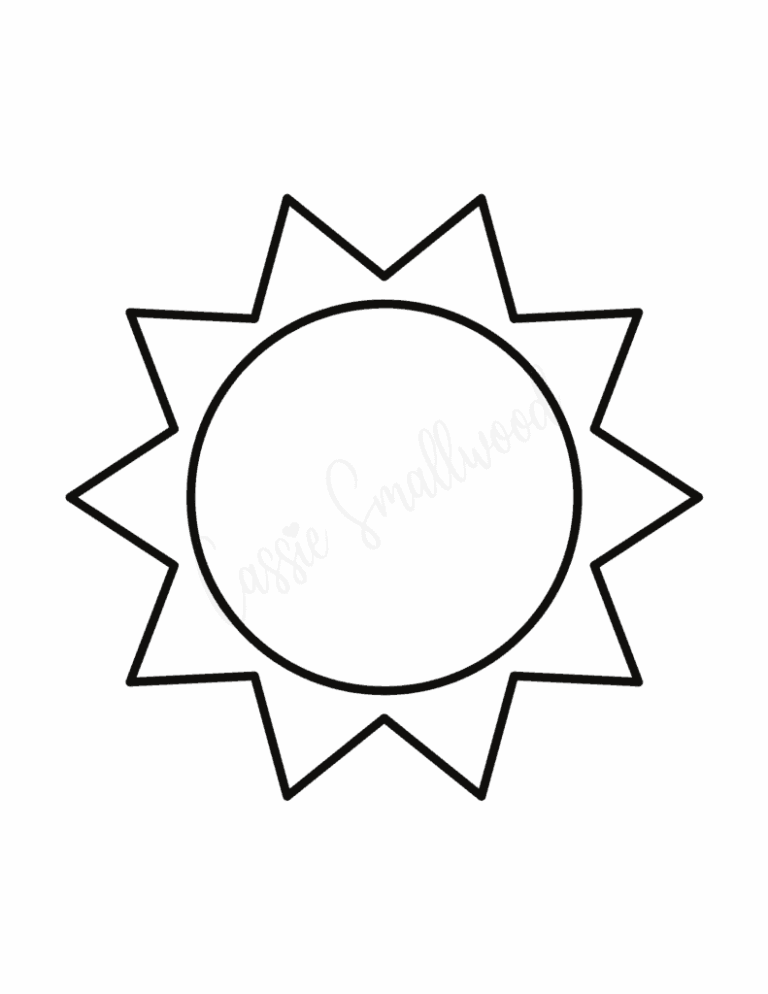 Sun Templates Lots Of Shapes And Sizes Cassie Smallwood
