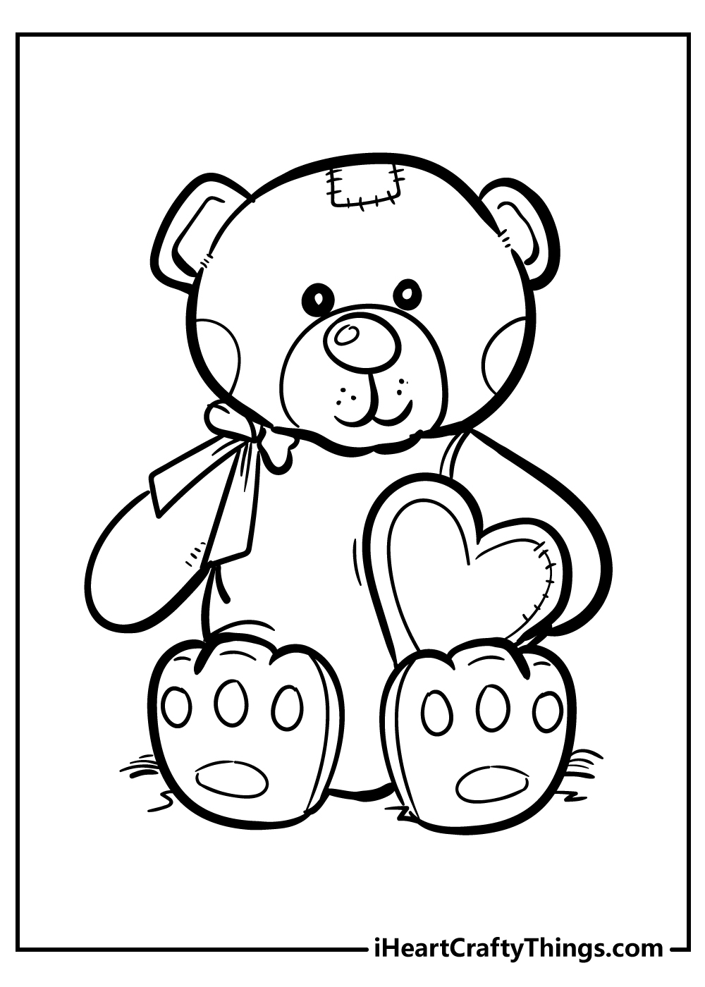 free printable teddy bear template