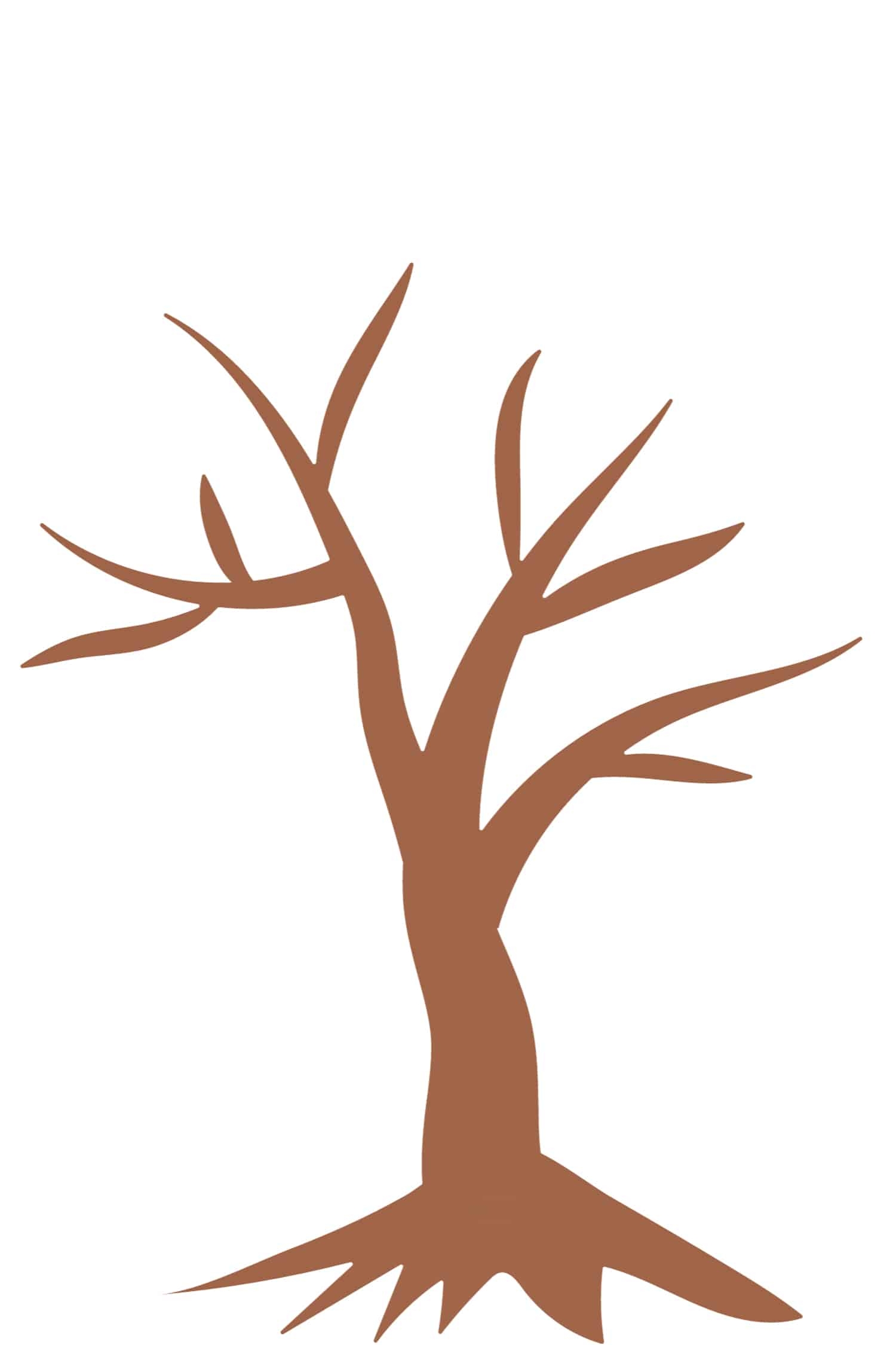 printable tree trunk template