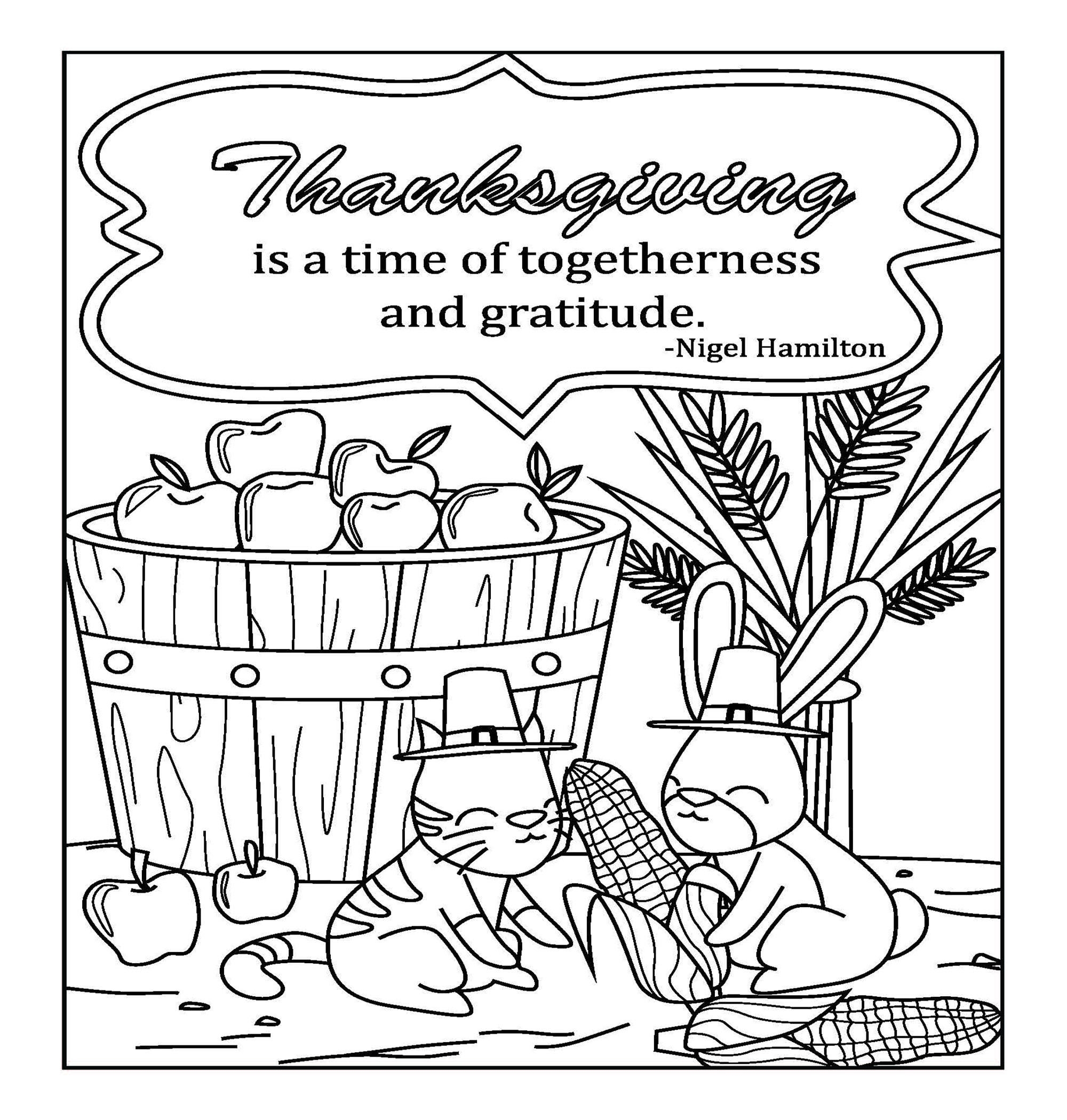 thanksgiving printable coloring sheets