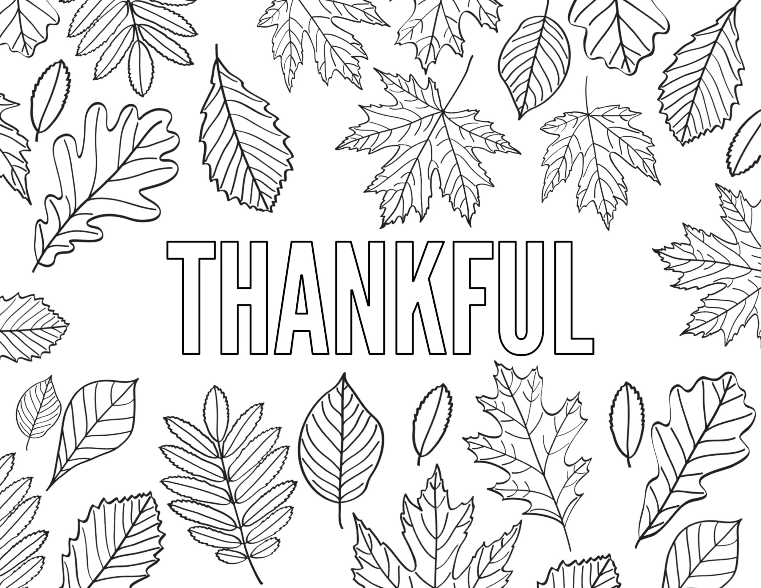 free printable thanksgiving coloring sheet