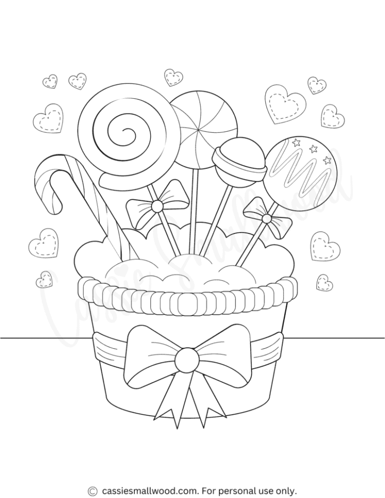 THE CUTEST Candy Coloring Pages Cassie Smallwood