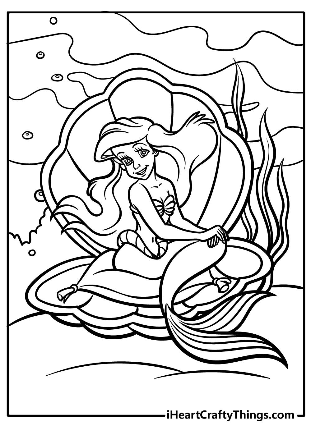 mermaid coloring sheets printable