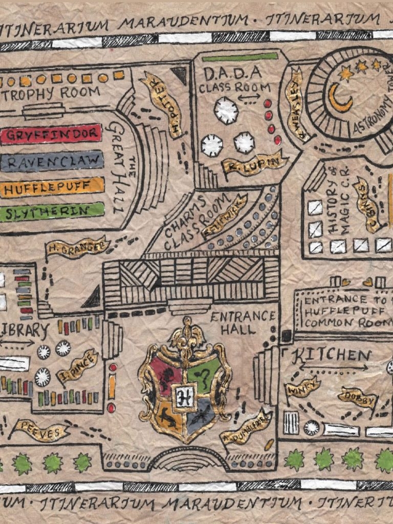 The Marauders Map ART PRINT Sweet Sequels