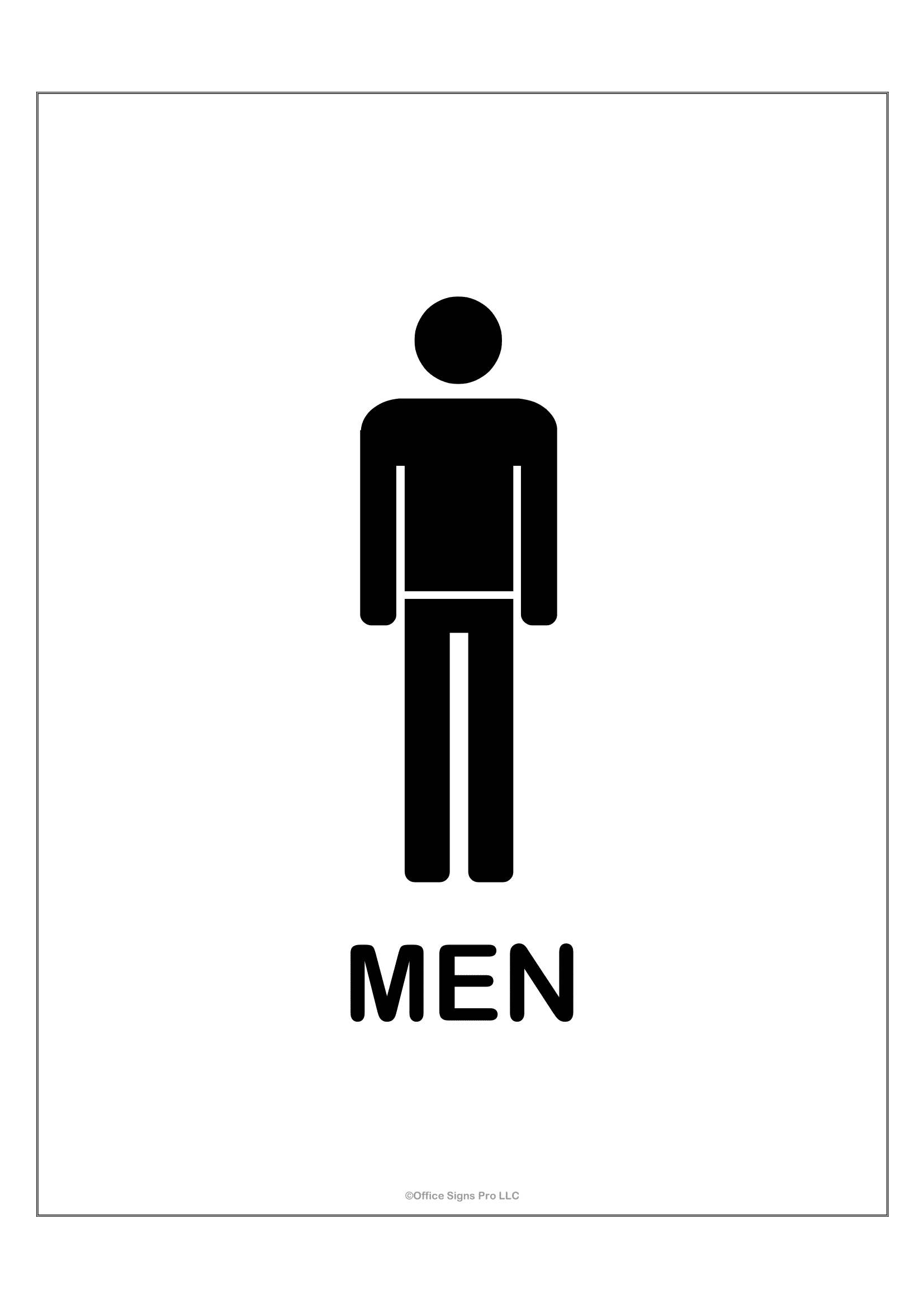 Toilets Signs Poster Template