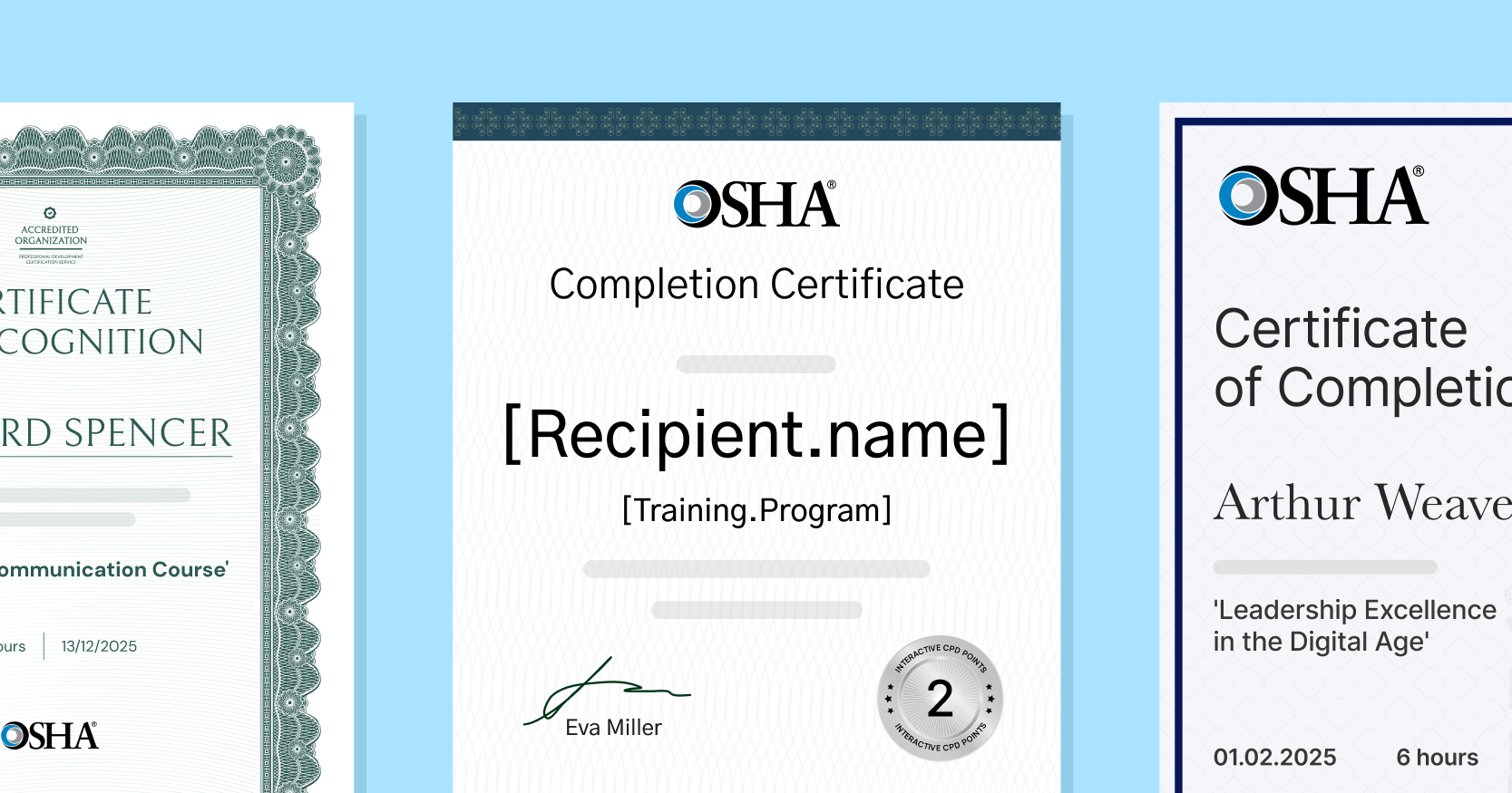 Top 15 OSHA Certificate Templates For Authorized Training Courses
