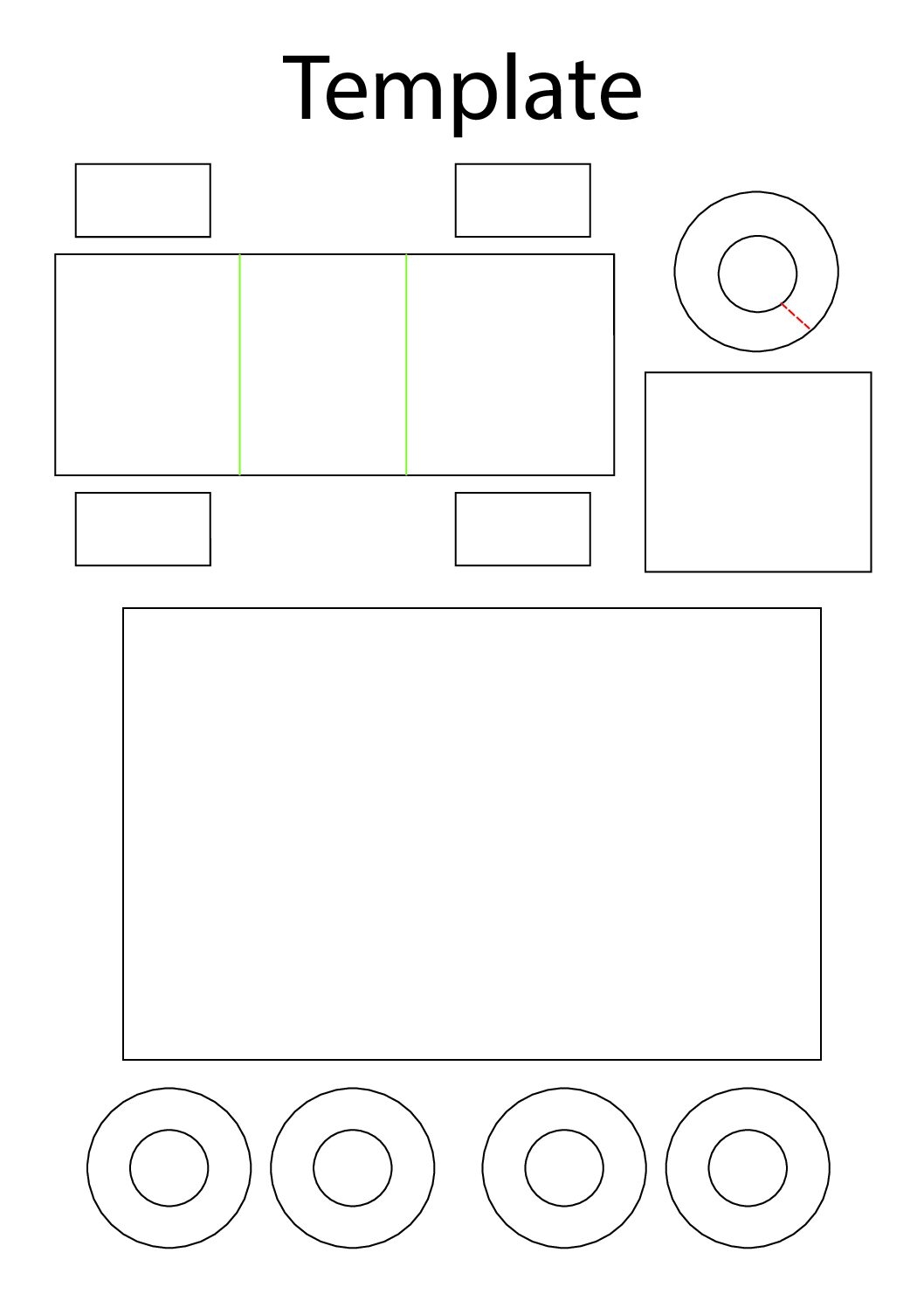 printable train template