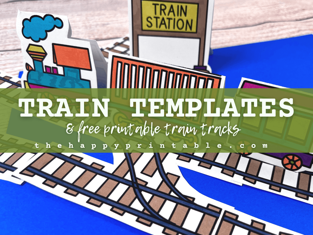 Train Template Printable Train Track The Happy Printable
