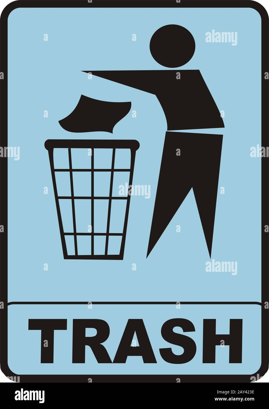 Trash Sign Hi res Stock Photography And Images Alamy