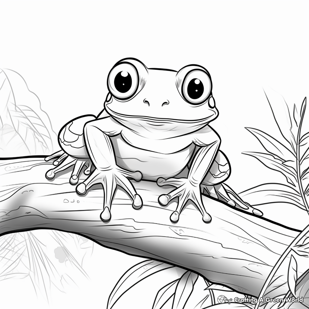 frog coloring sheets printable