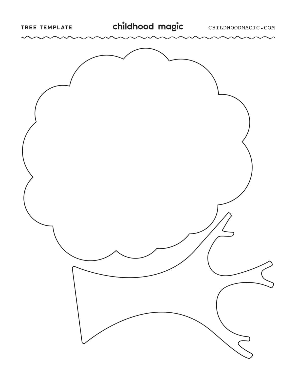 Tree Template Free Printable Childhood Magic