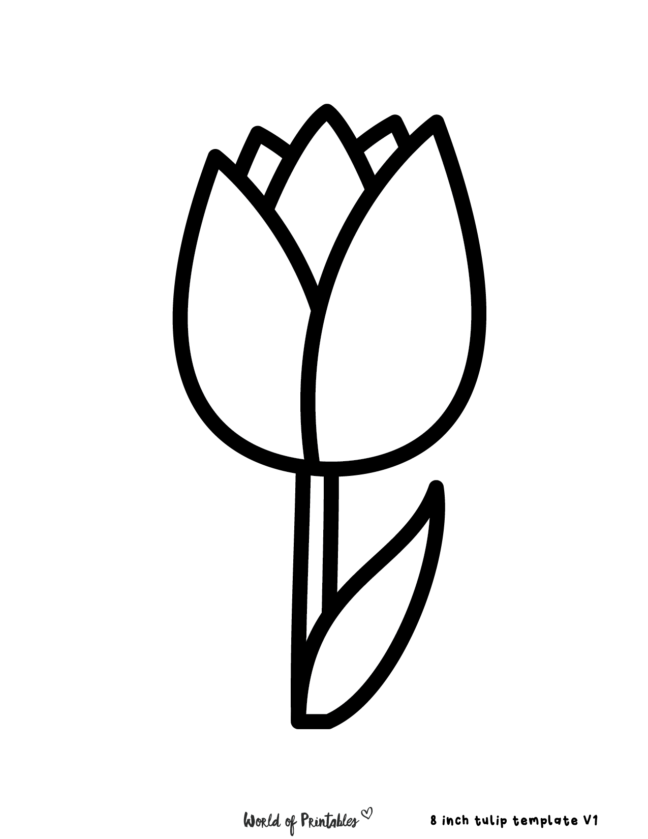 Tulip Template 40 Best Printables To Choose From World Of Printables