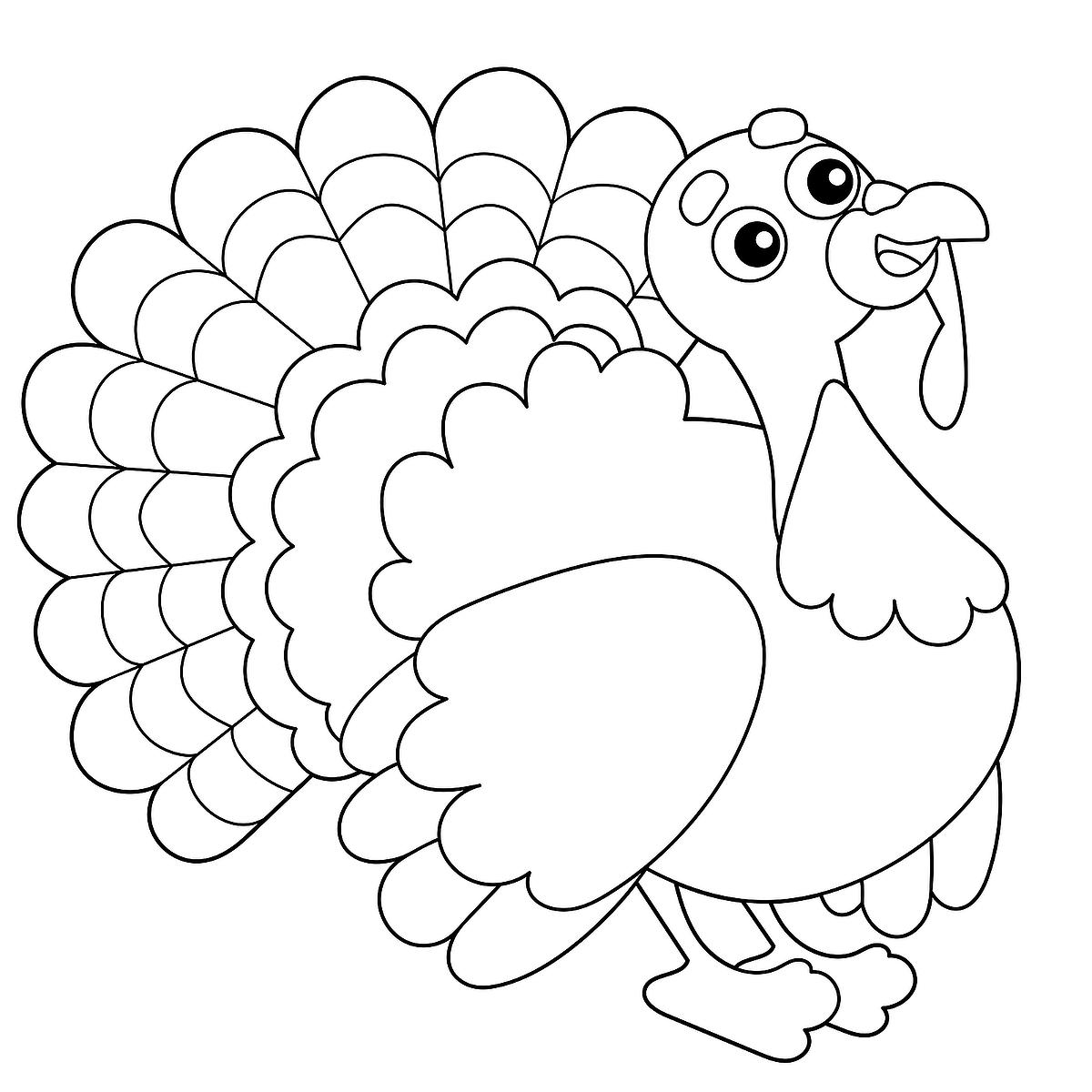 Turkey Coloring Sheets Printable Sale