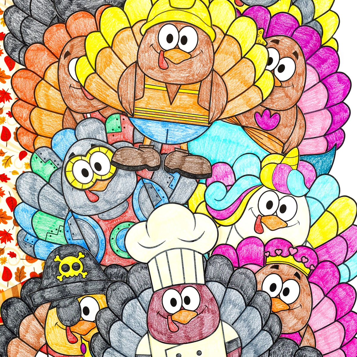 printable turkey disguise template