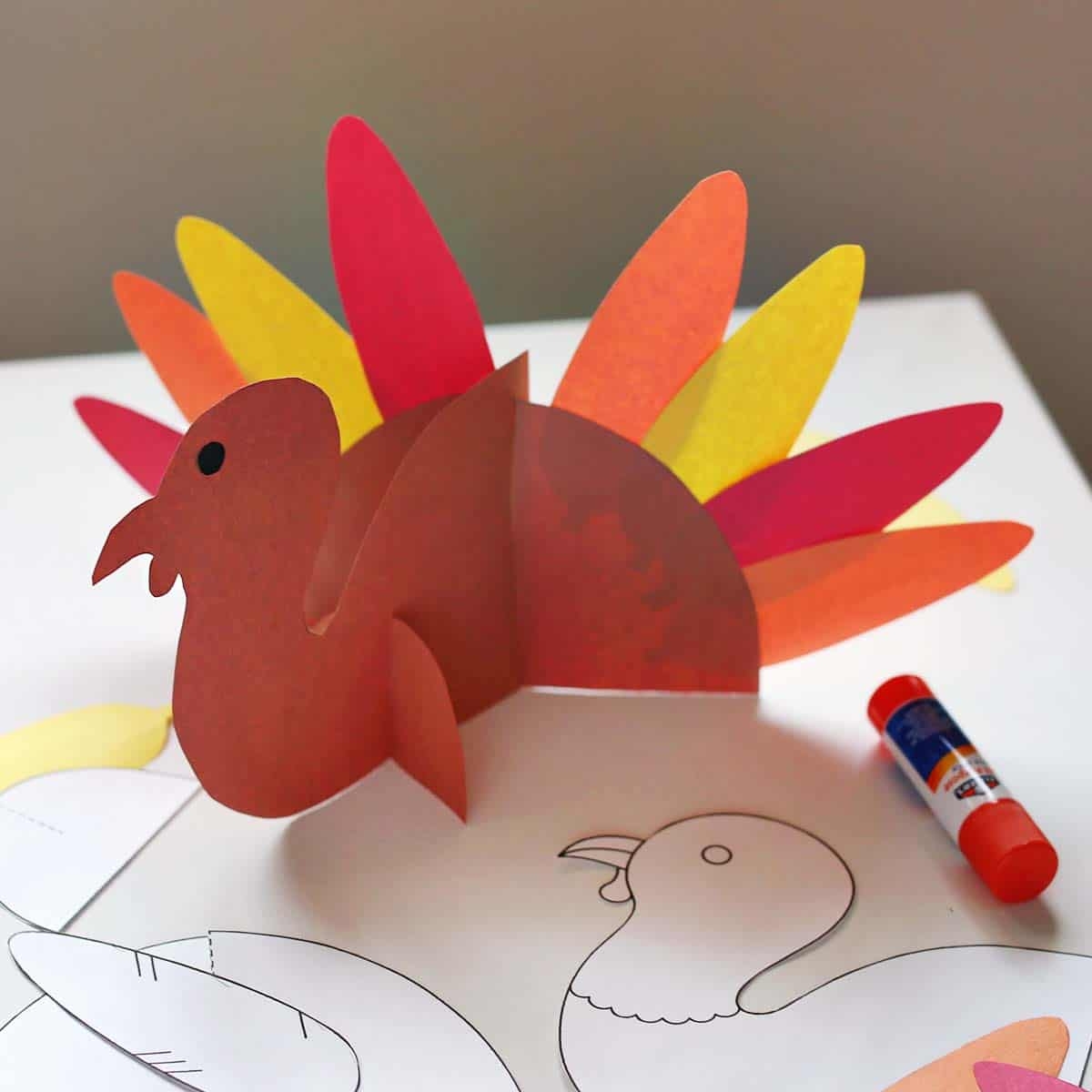 Turkey Template Childhood Magic